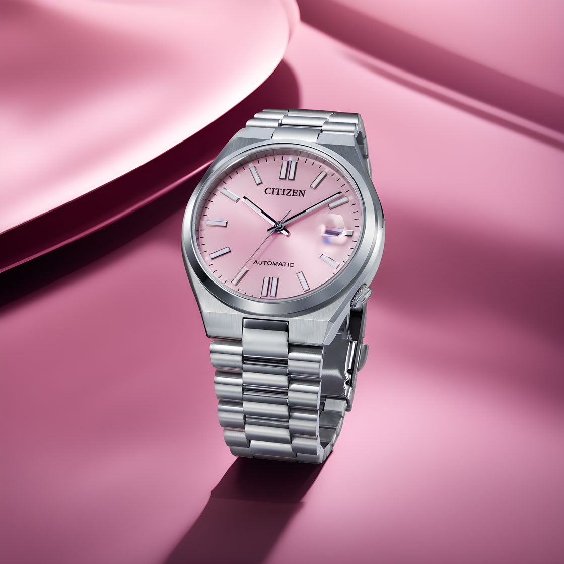 Citizen TSUYOSA Automatic 8210 Pink Dial – Orologio Meccanico Uomo Acciaio – Cod. NJ0158-89X