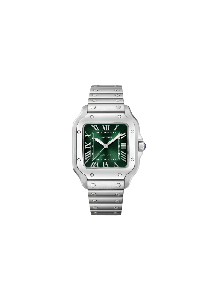 Orologio Cartier Santos de Cartier Automatico Swiss Made Verde 35,1mm Ref. WSSA0061 – acciaio, quadrante verde sfumato, calibro 1847 MC, vetro zaffiro, cinturino intercambiabile