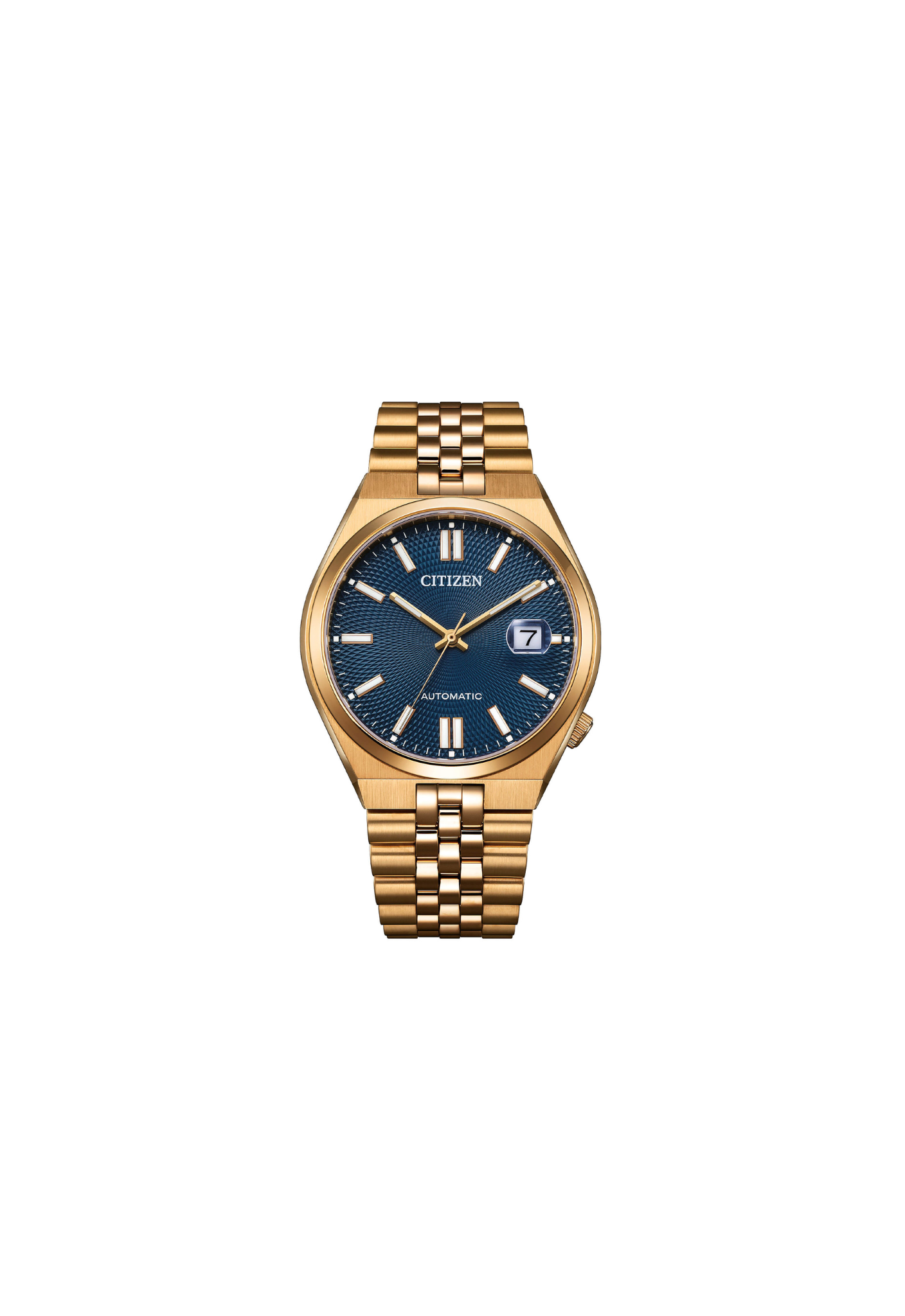 Citizen Tsuyosa 60 Automatico NK0023-57L quadrante blu cassa 40 mm acciaio oro rosa