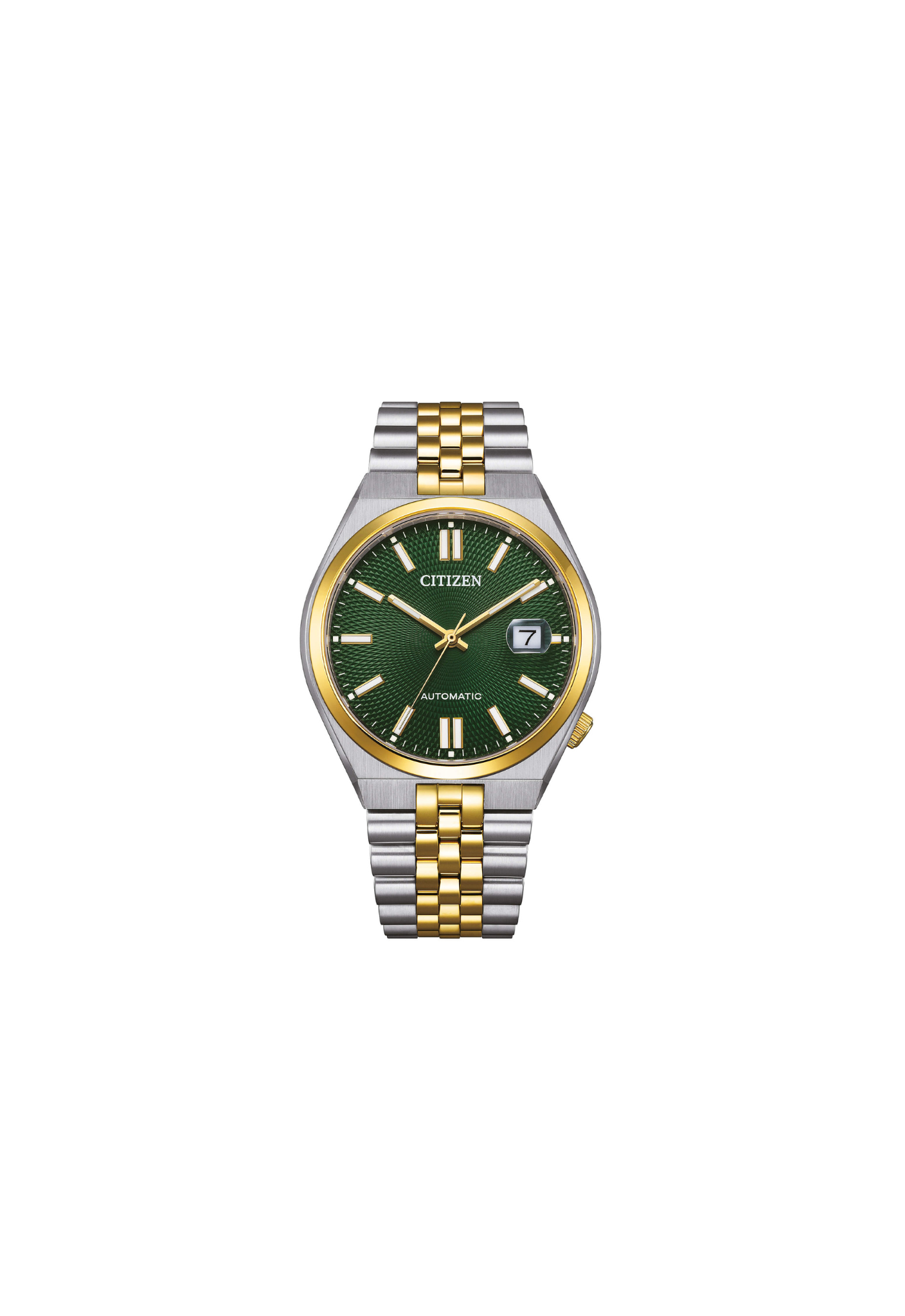 Citizen Tsuyosa Automatico NK0024-54X quadrante verde cassa 40 mm acciaio bicolore vetro zaffiro