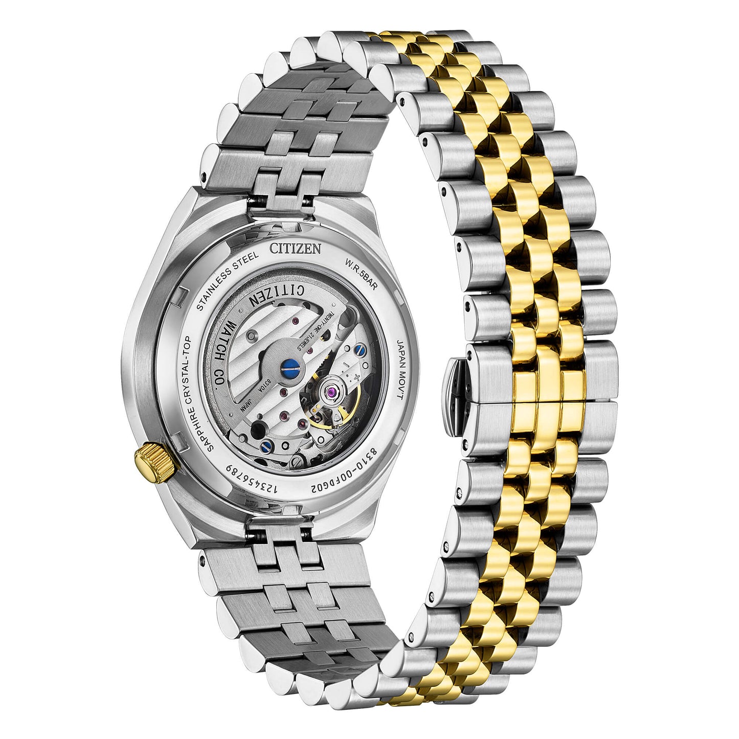 Citizen Tsuyosa Automatico NK0024-54X quadrante verde cassa 40 mm acciaio bicolore vetro zaffiro