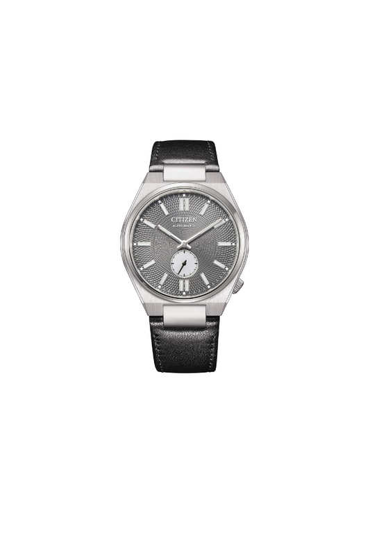 Citizen Tsuyosa NK5010-01H – orologio automatico 40mm quadrante grigio, cinturino pelle nera, vetro zaffiro, piccoli secondi
