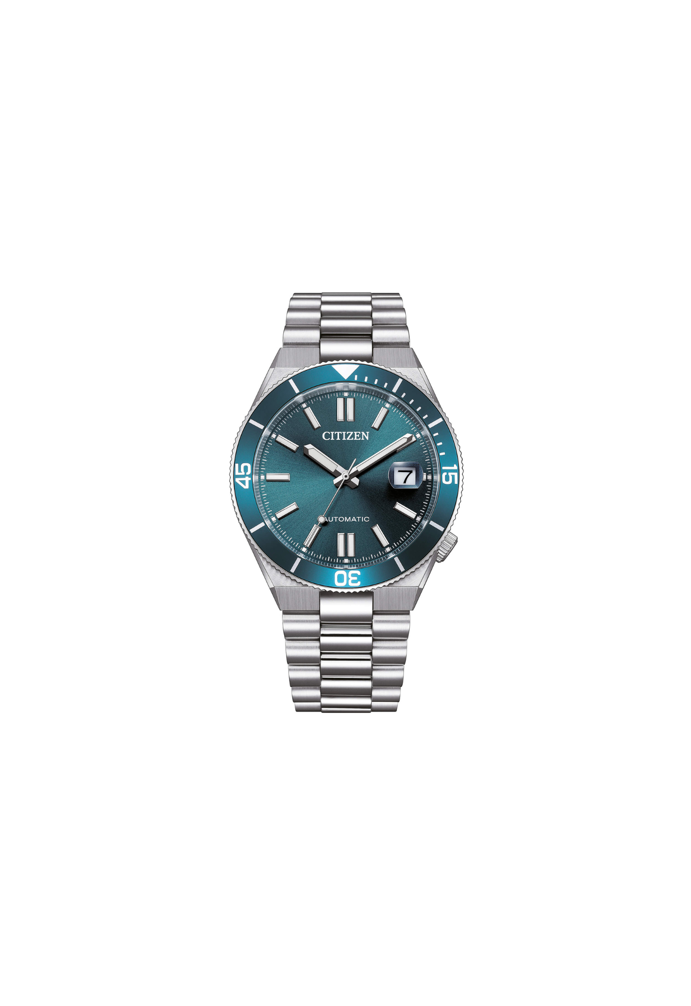 Citizen Tsuyosa Shore NJ0231-56L orologio automatico uomo quadrante blu cassa acciaio 40 mm ghiera girevole vetro zaffiro