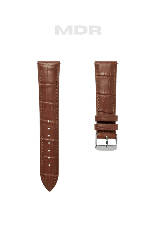 Brown leather strap – textured