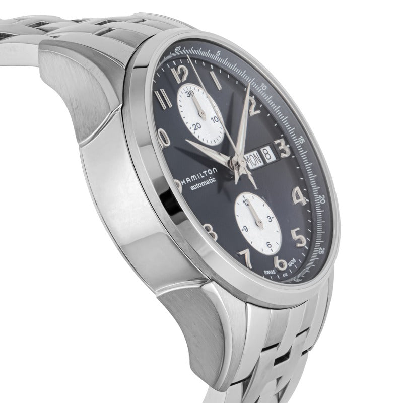 Hamilton Jazzmaster Automatic Chronograph H32576141 Swiss Made quadrante blu cronografo automatico acciaio inox 41 mm vetro zaffiro calibro H-21