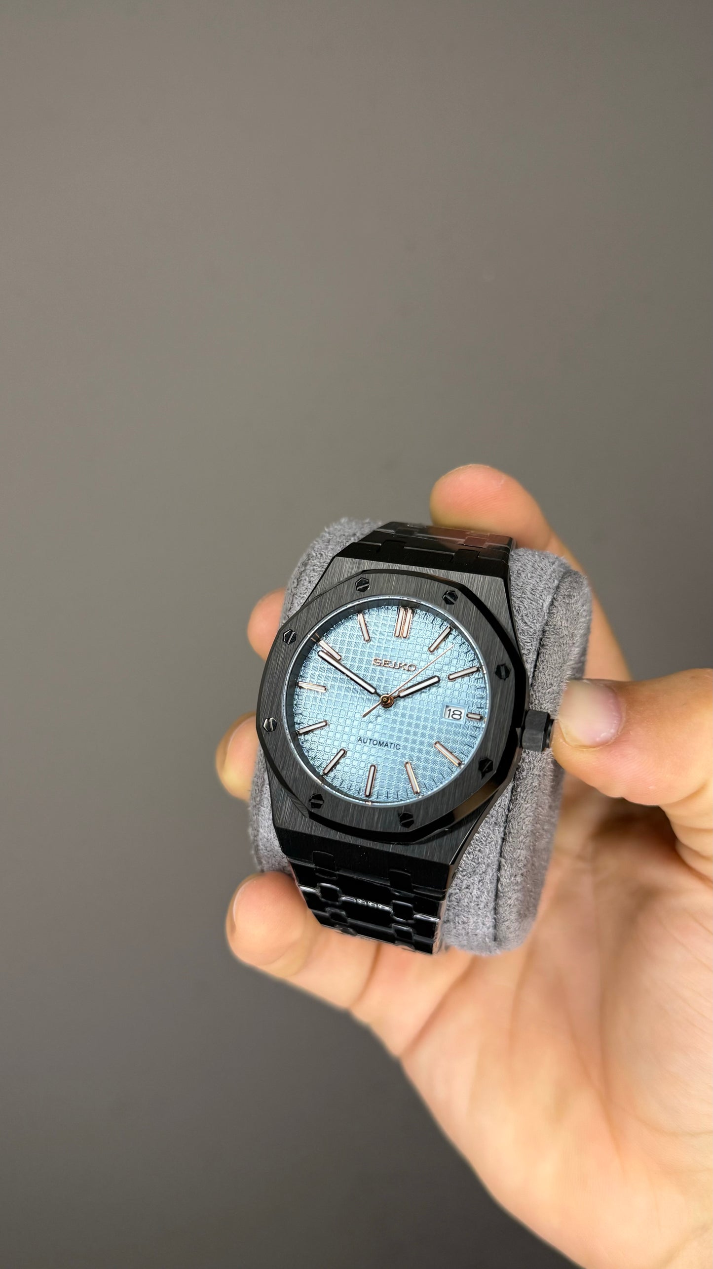 Custom Ap total black sky blue