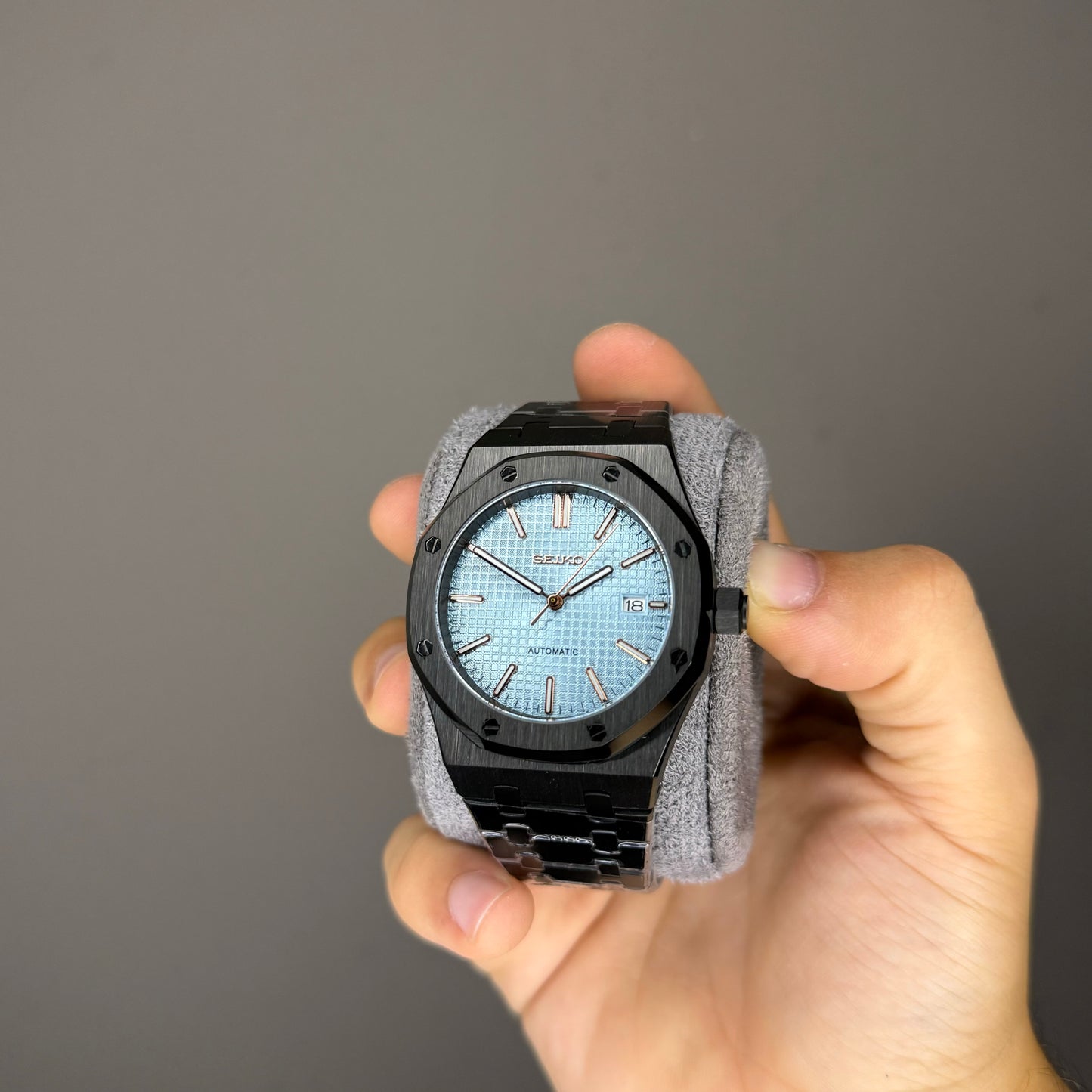 Custom Ap total black sky blue