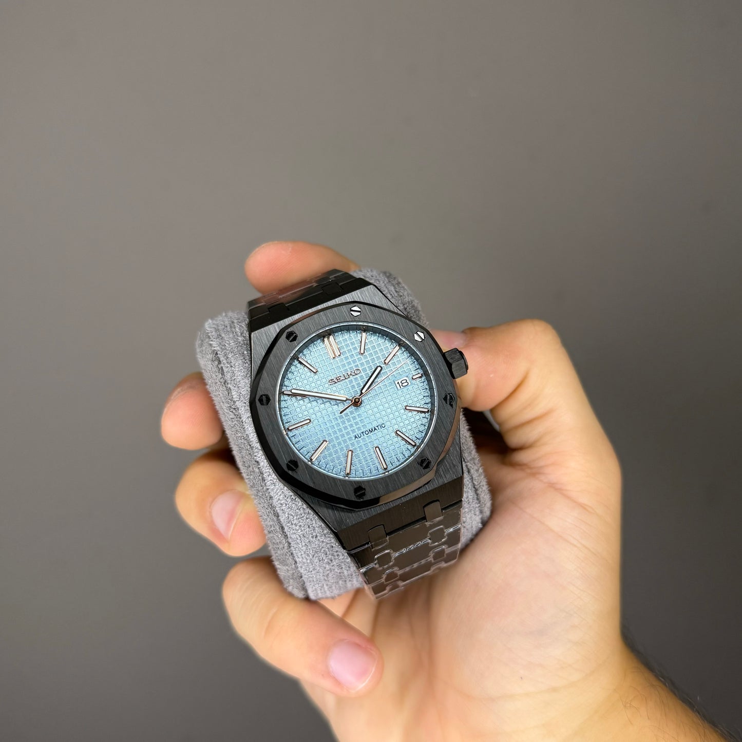 Custom Ap total black sky blue