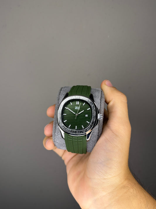 Green Nautilus Style Watch