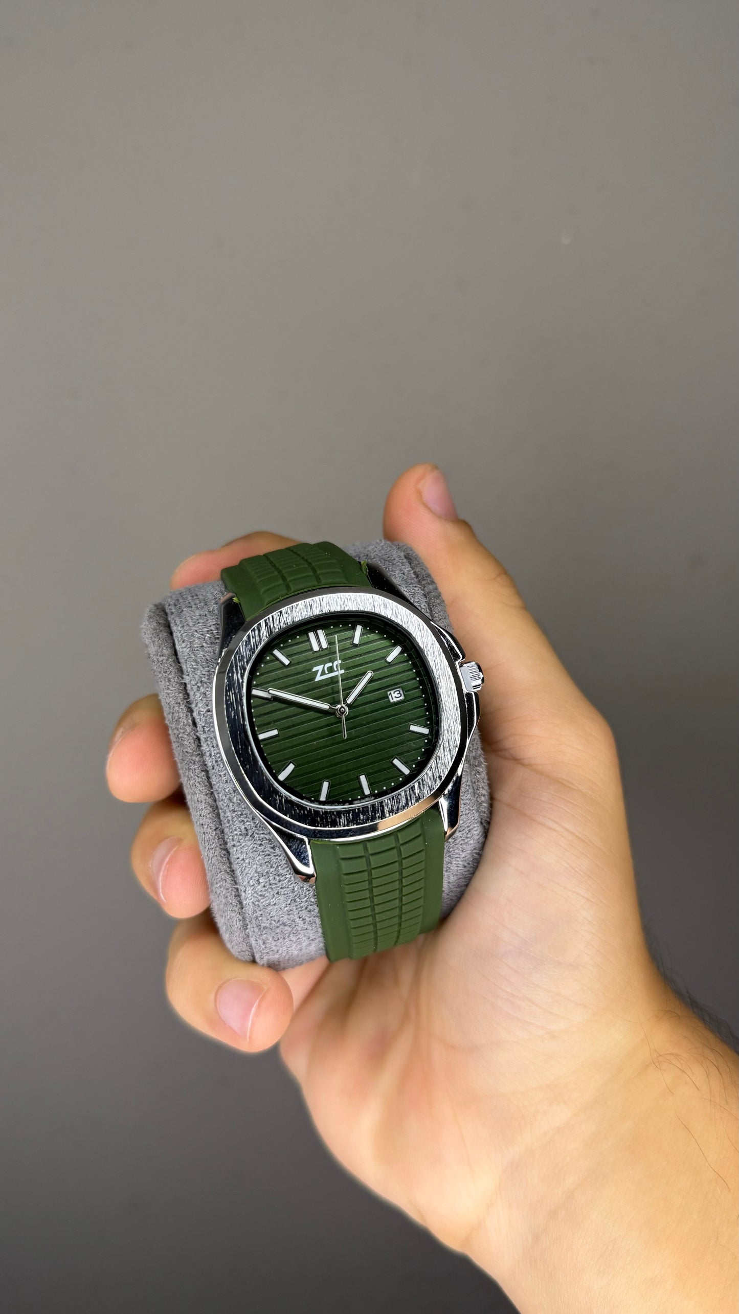 Green Nautilus Style Watch