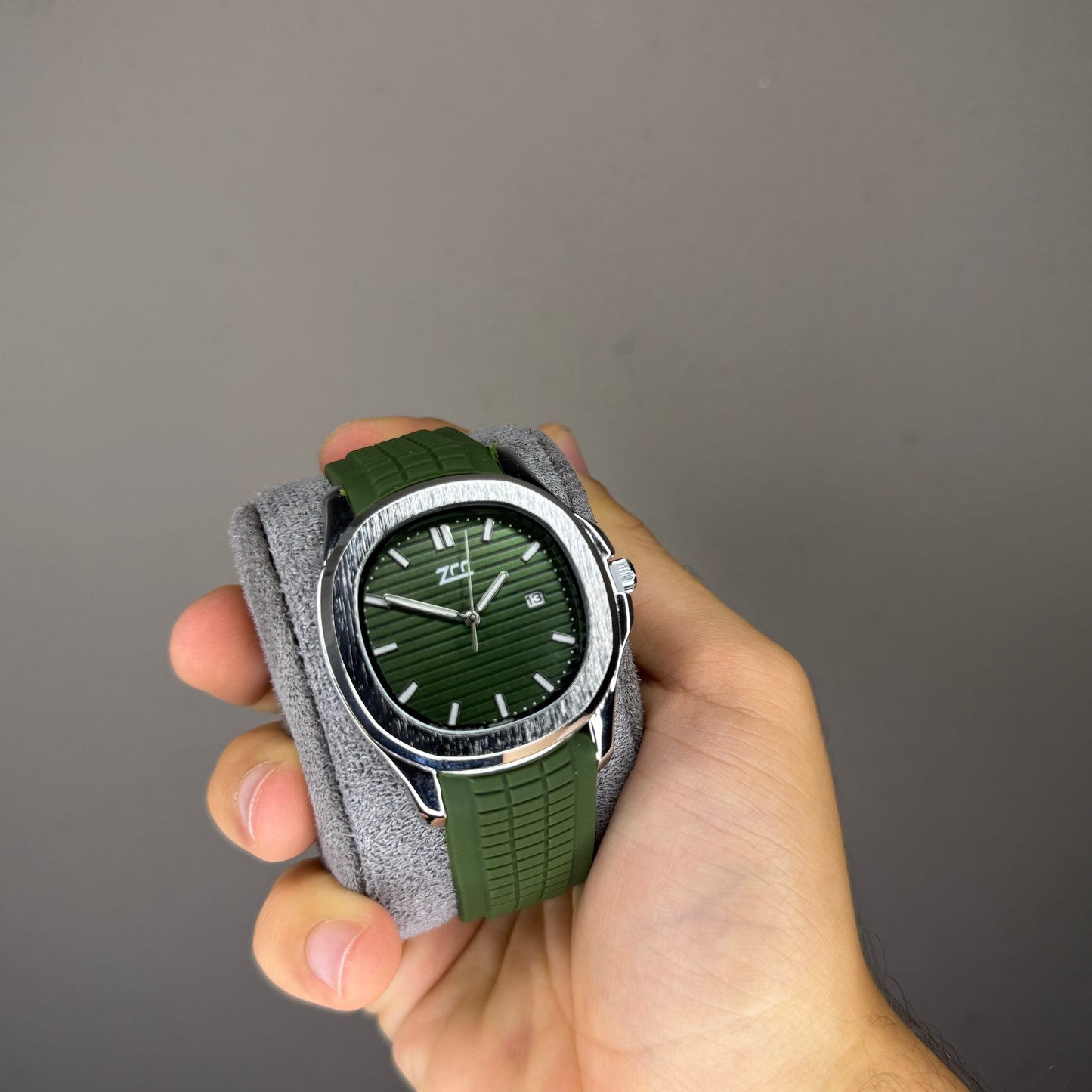 Green Nautilus Style Watch