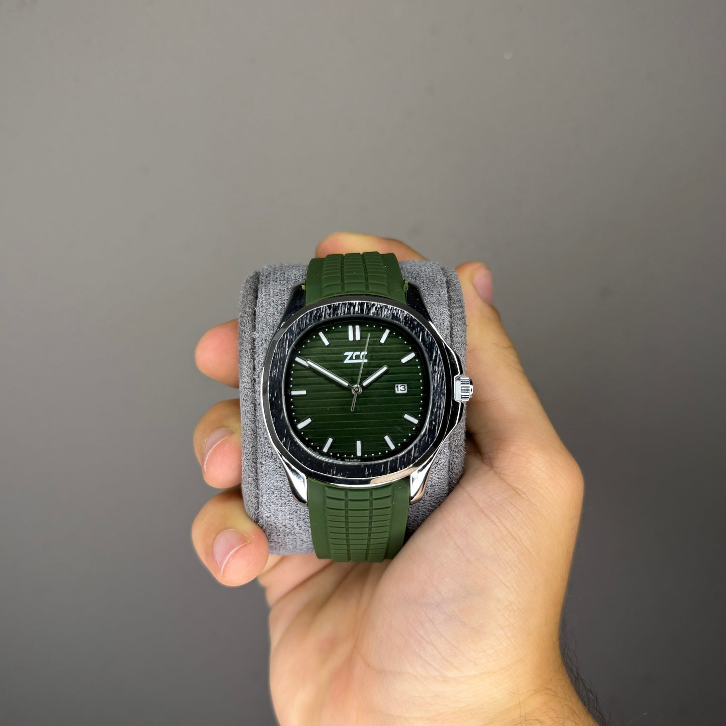 Green Nautilus Style Watch