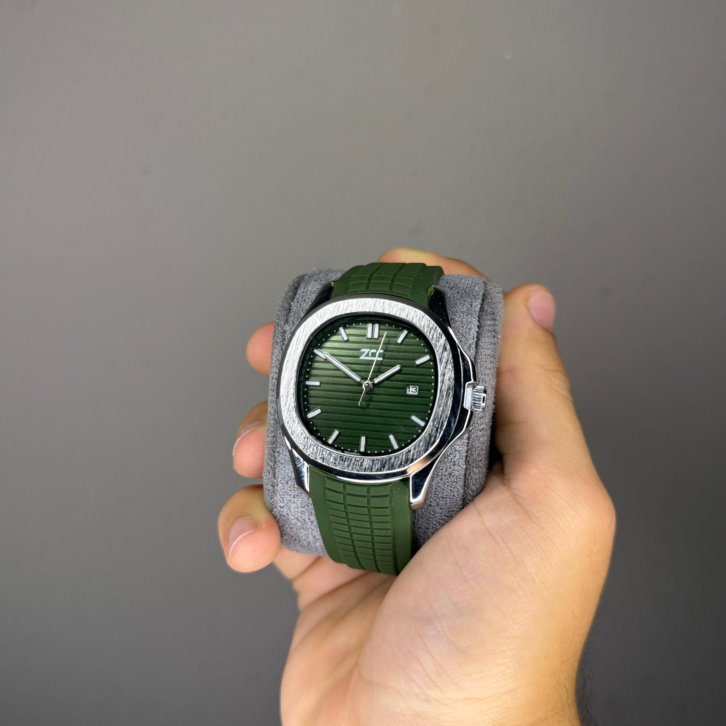 Green Nautilus Style Watch