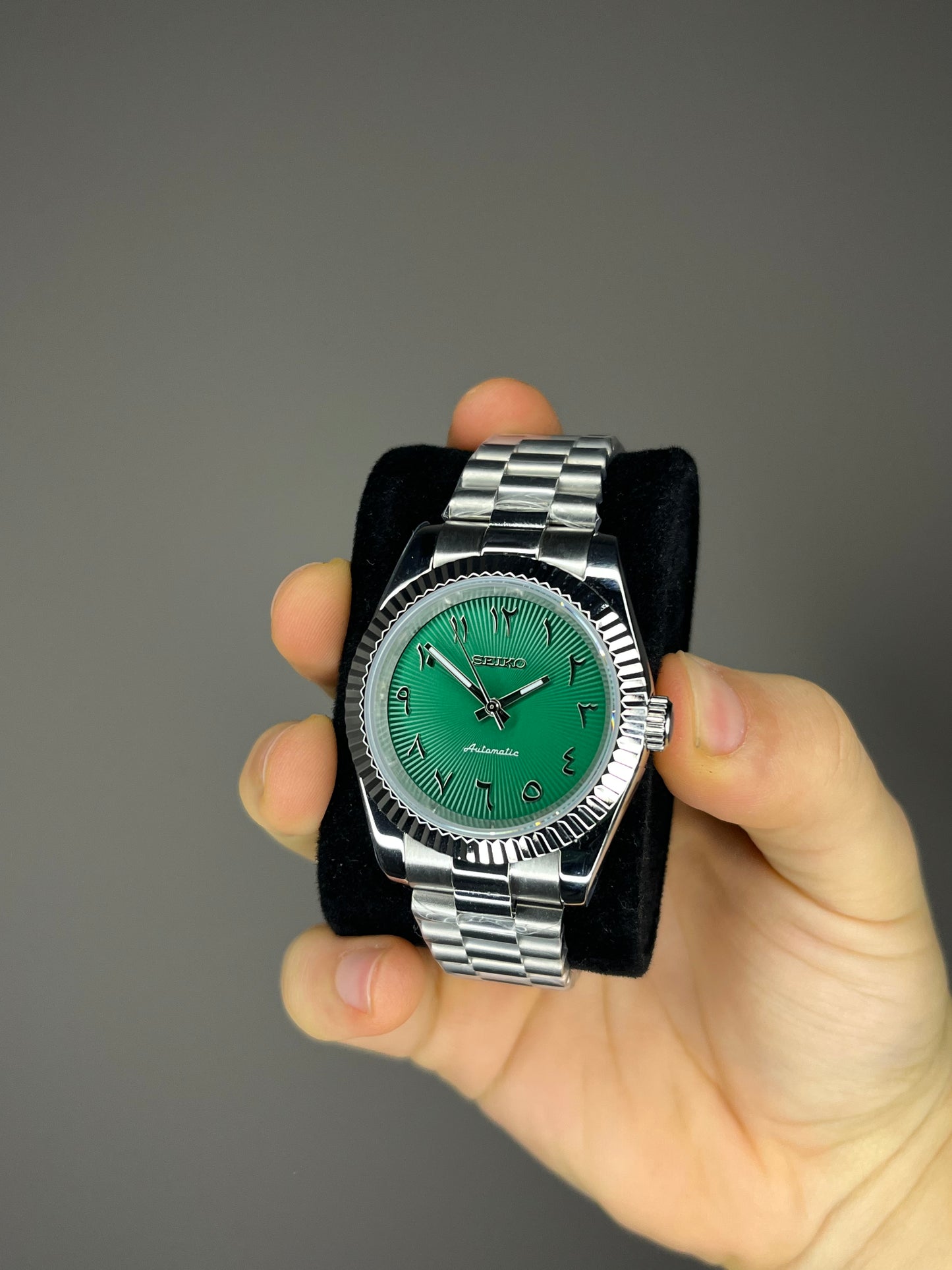 Green arabic mod watch