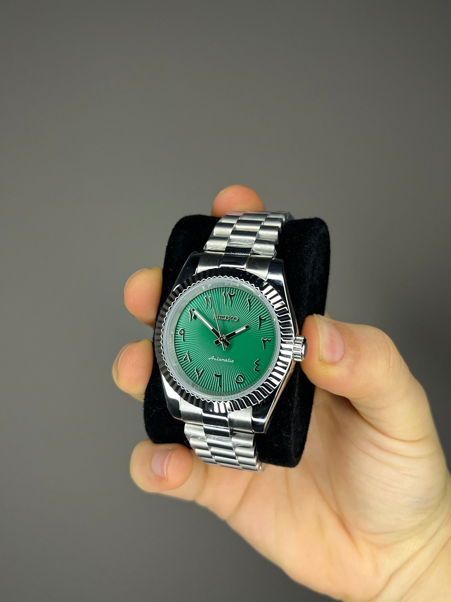 Green arabic mod watch