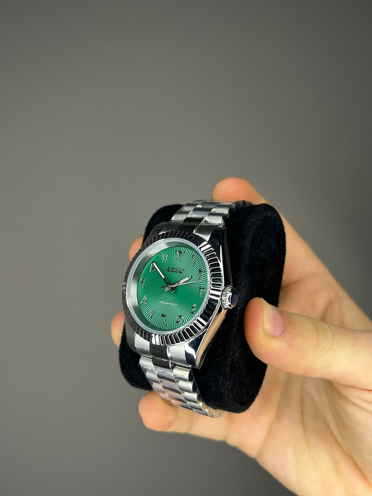 Green arabic mod watch