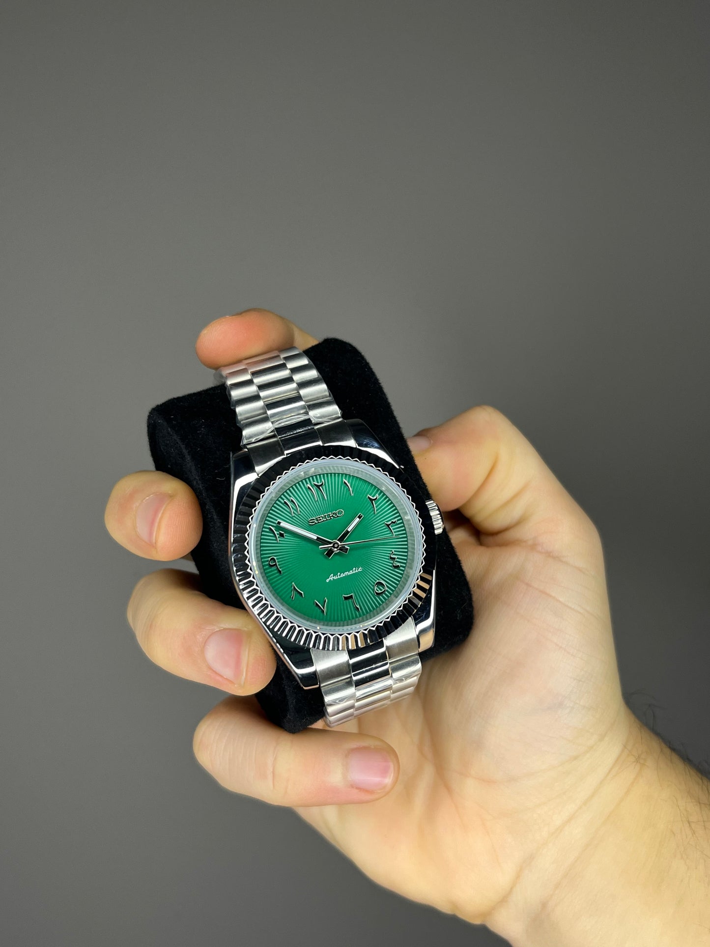 Green arabic mod watch