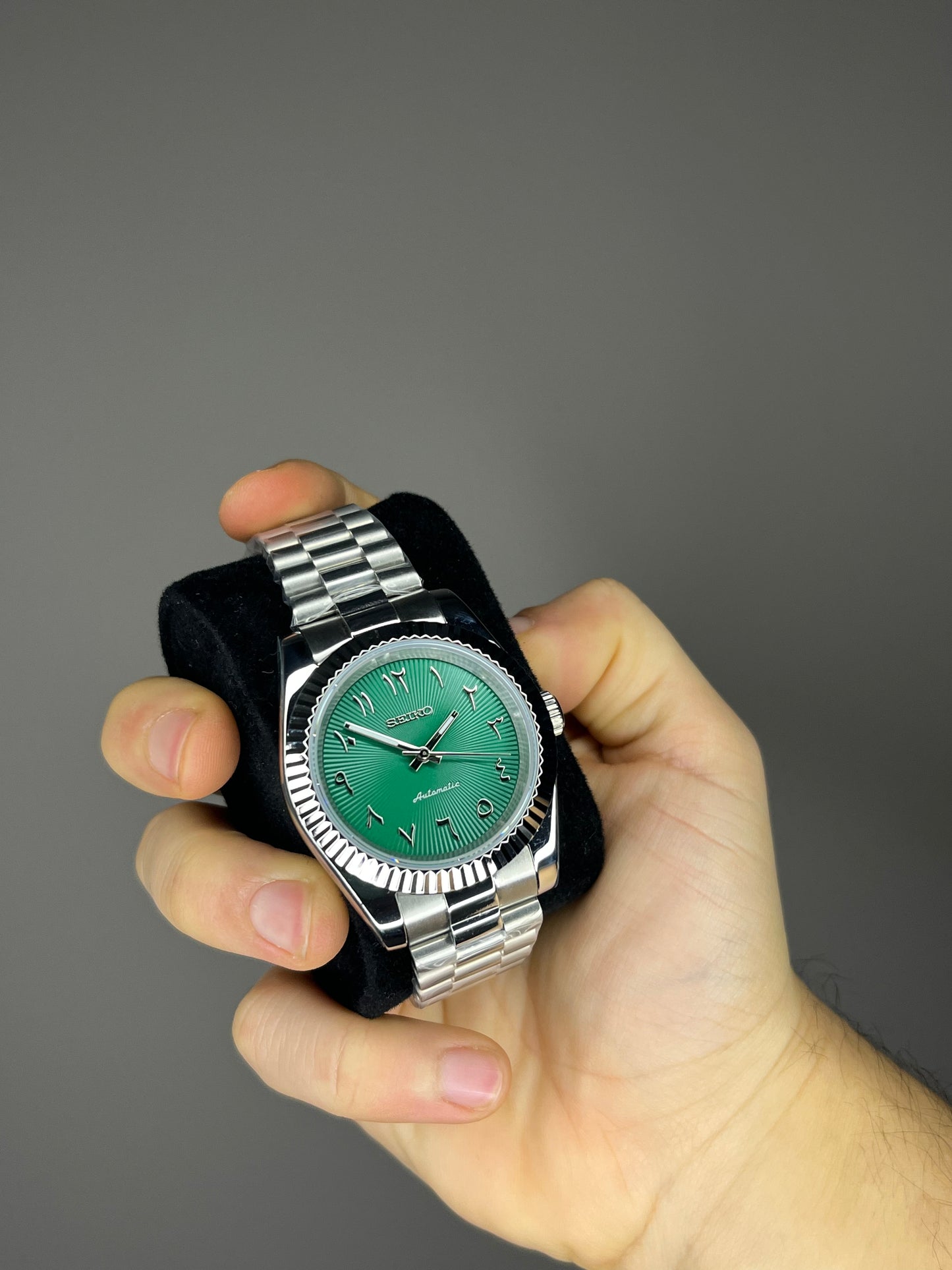 Green arabic mod watch