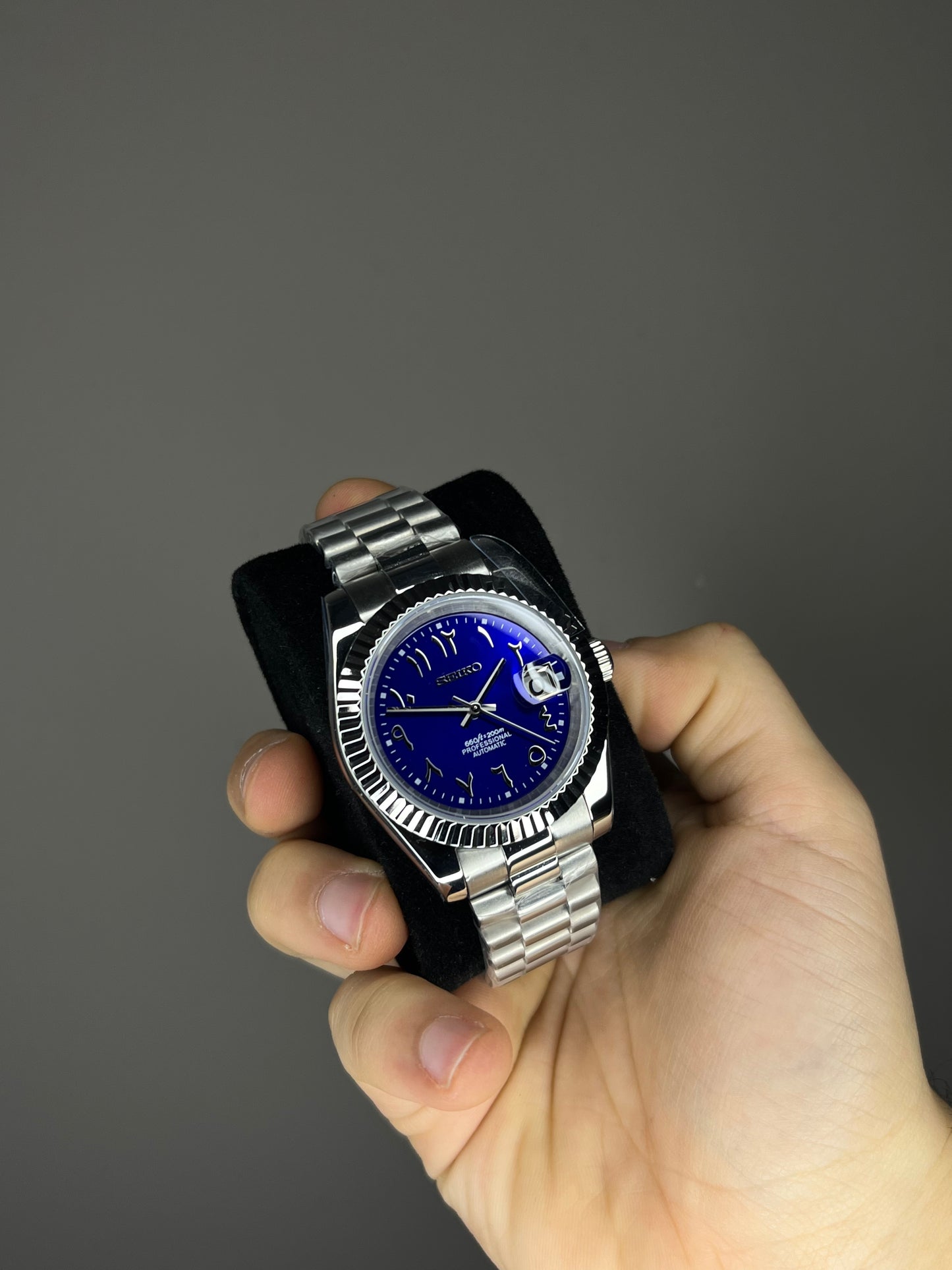 Arabic watch mod blue