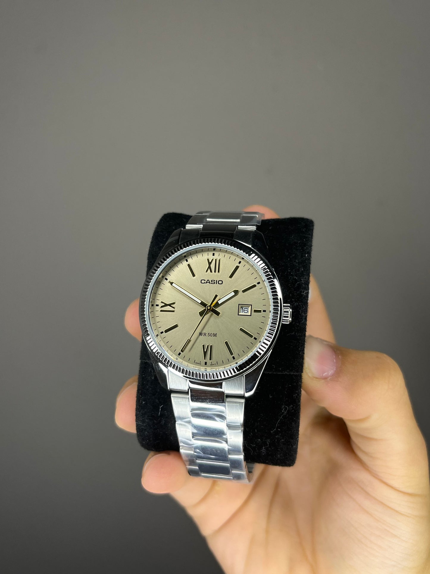 Casio champagne watch