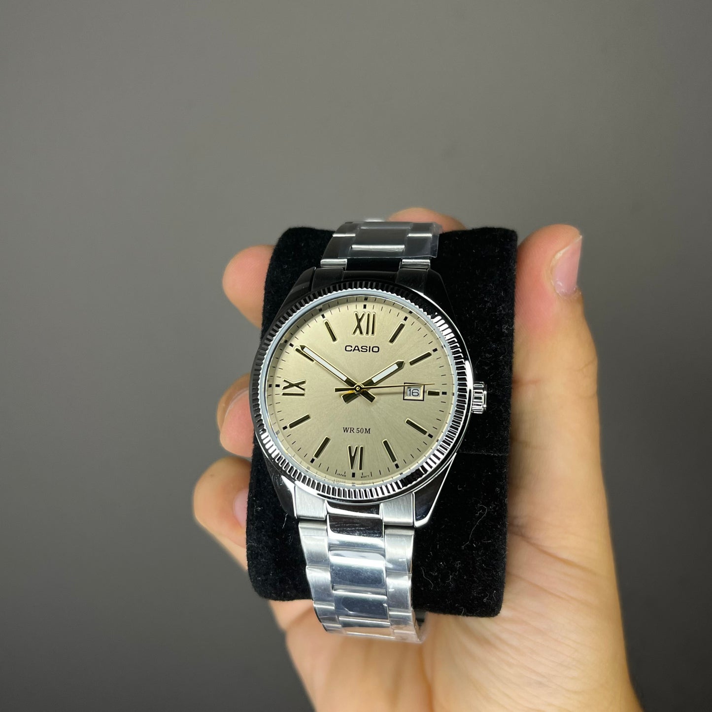 Casio champagne watch