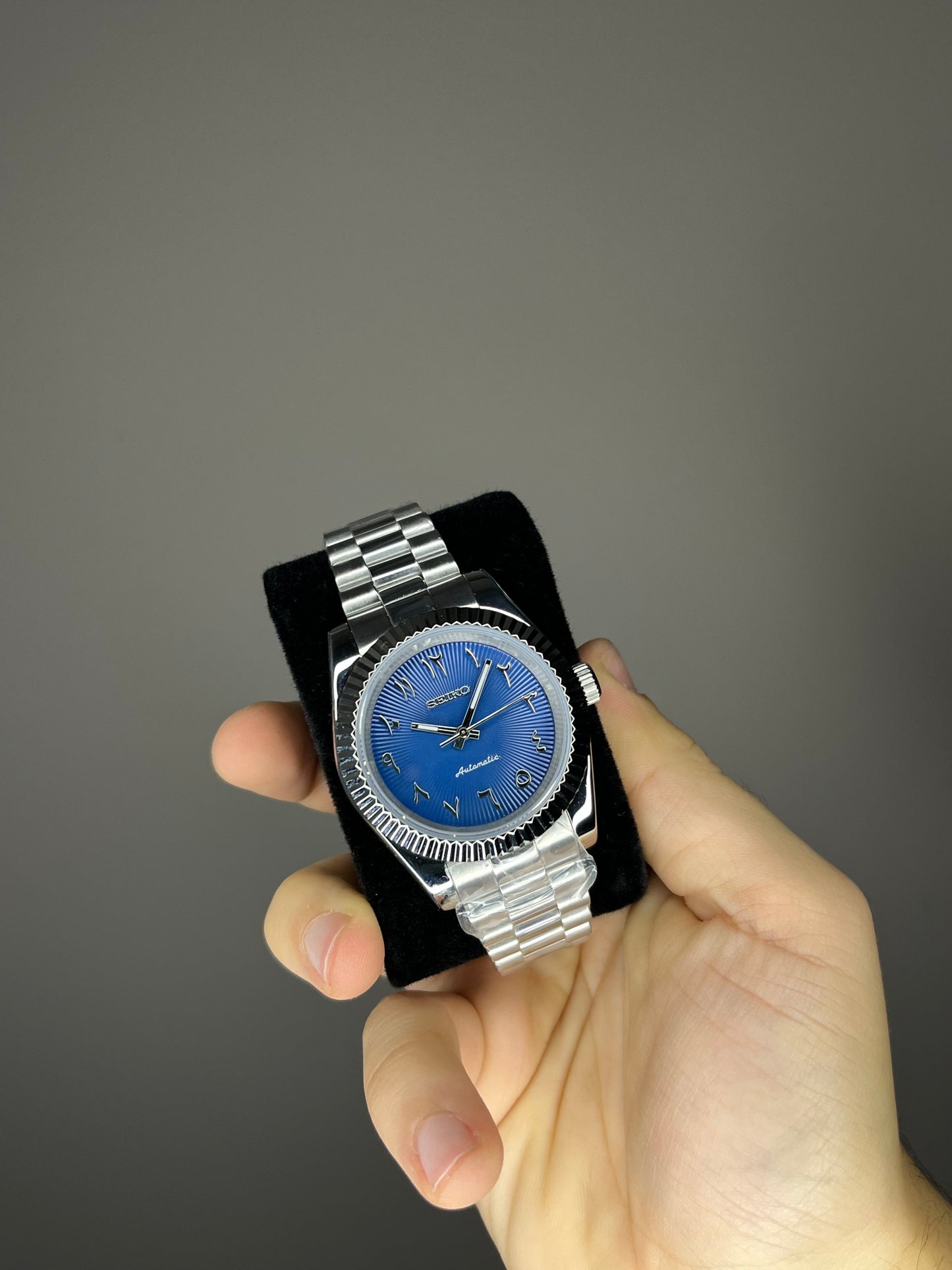 Orologio arabic mod blu