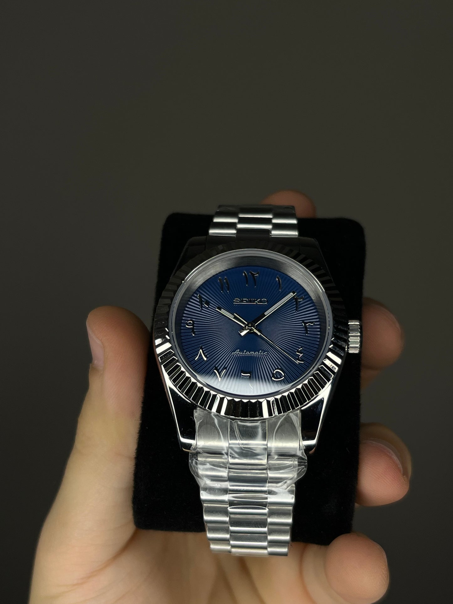 Orologio arabic mod blu