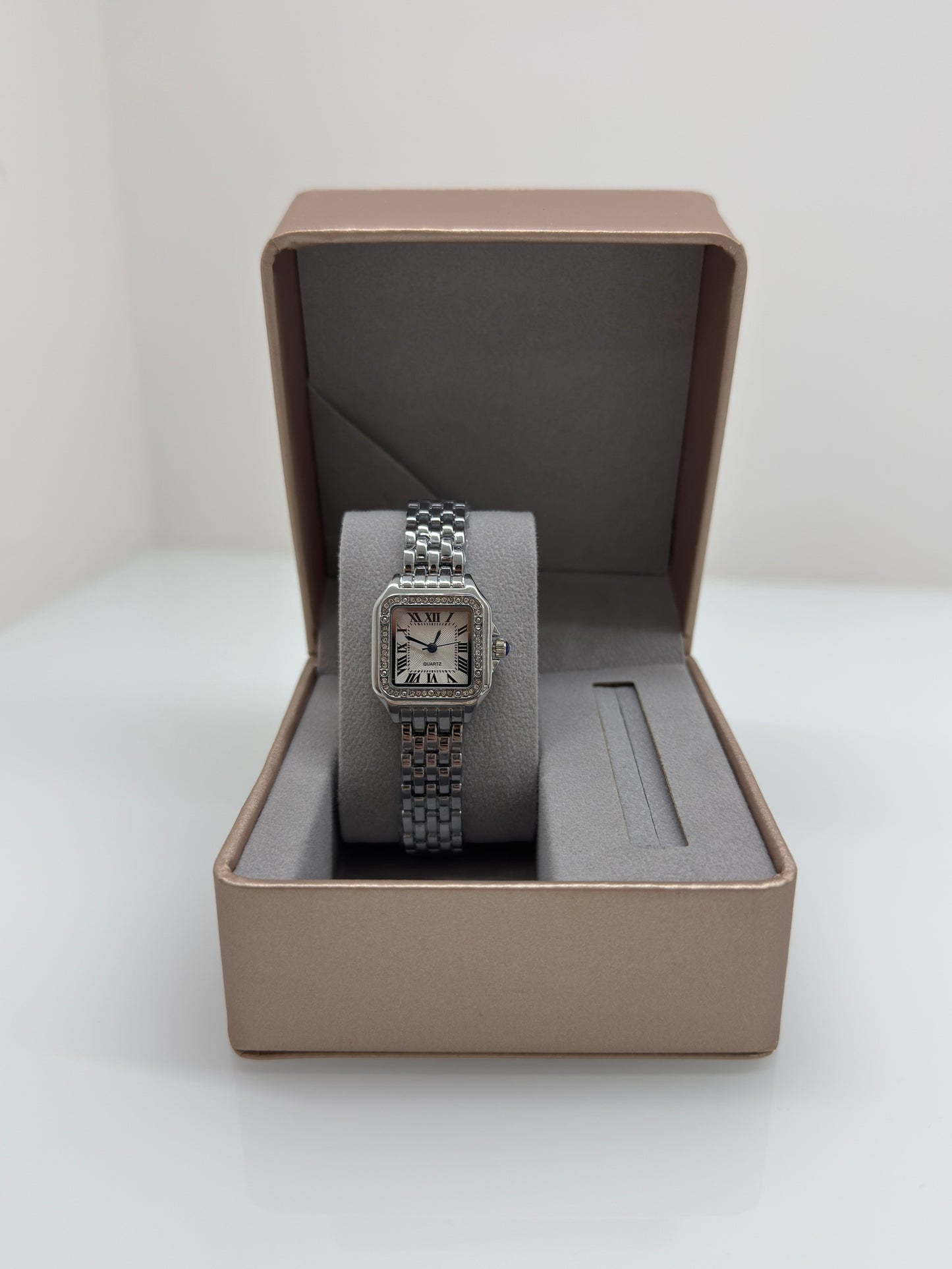Orologio Donna Acciaio 25mm tank – Eleganza quadrata con dettagli brillanti