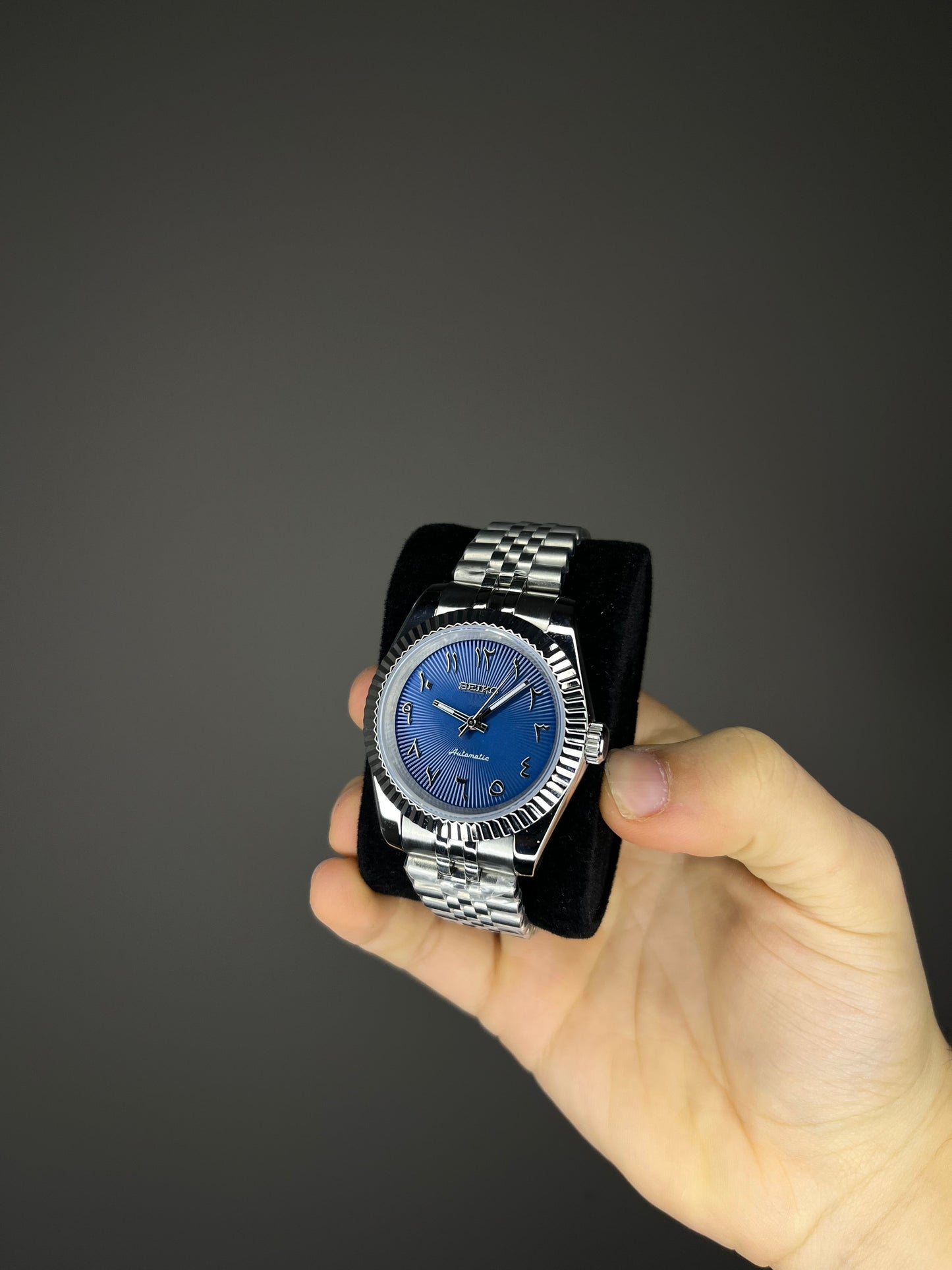 Orologio arabic mod blu