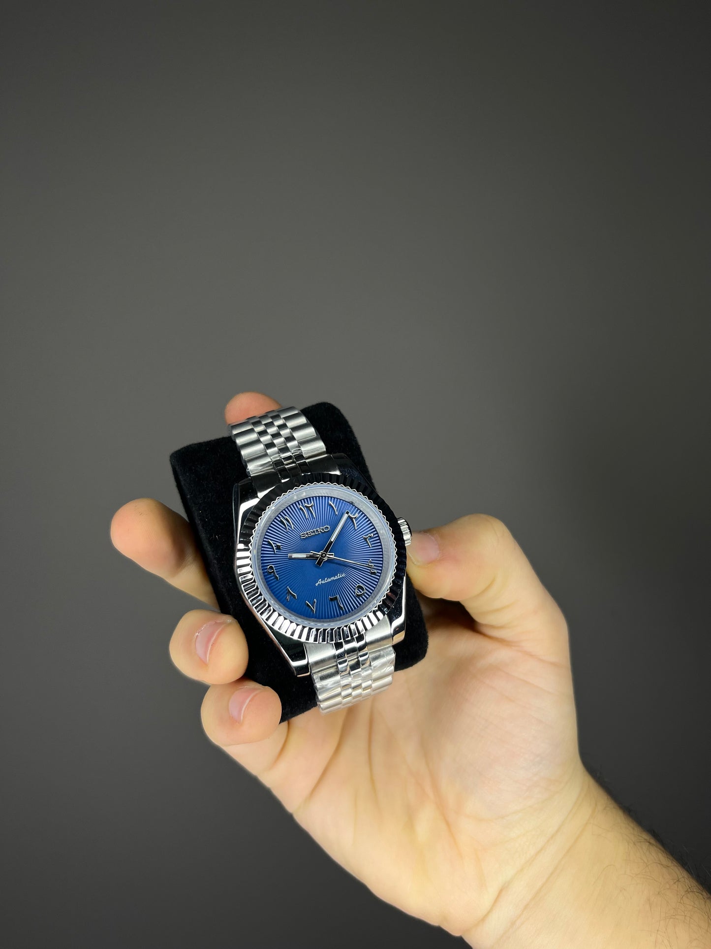 Orologio arabic mod blu