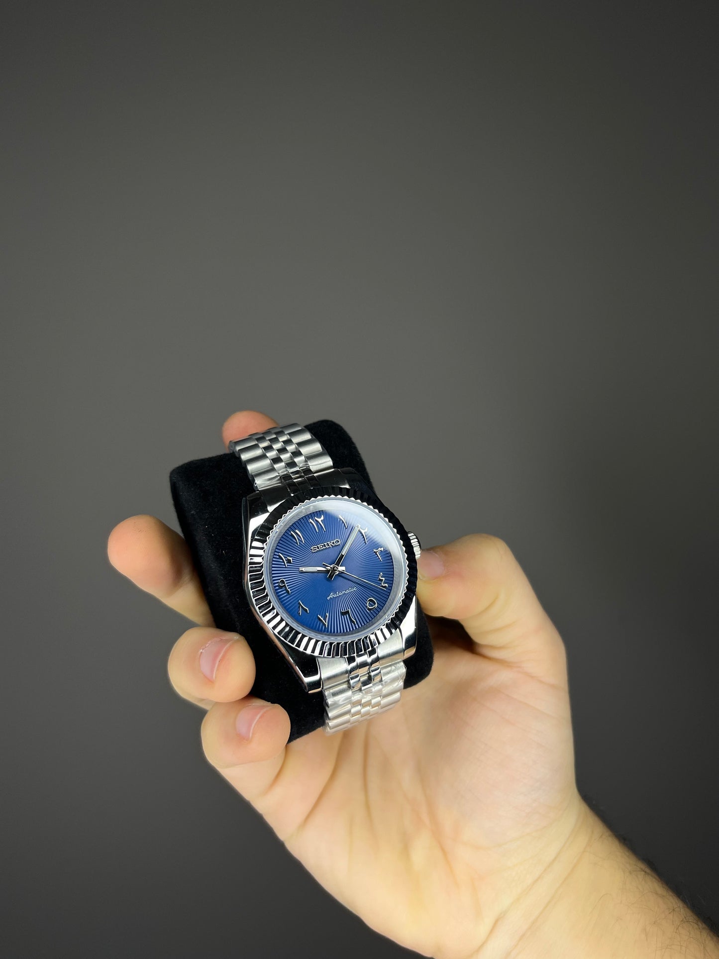 Orologio arabic mod blu