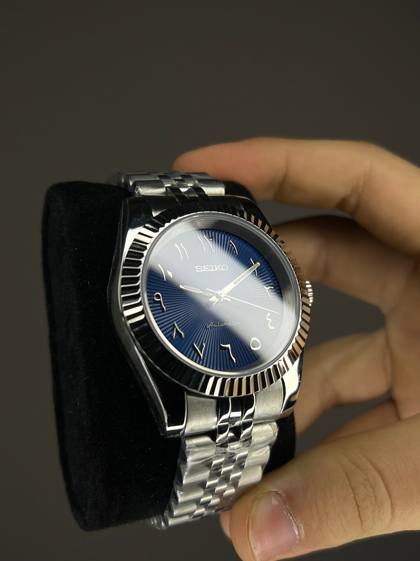 Orologio arabic mod blu