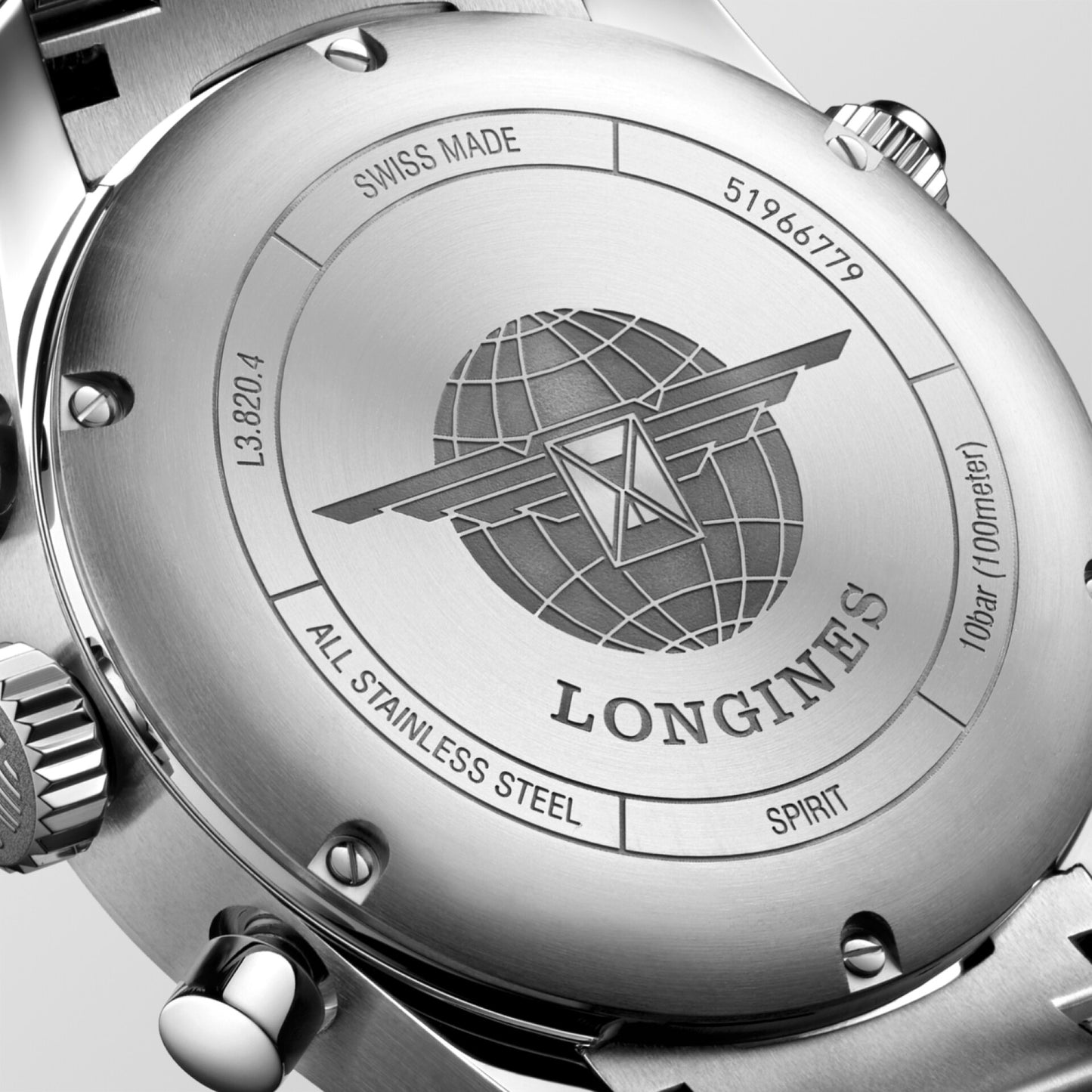 Longines Spirit Chronograph L3.820.4.93.6 – Orologio automatico Swiss Made con cronografo, cassa 42mm in acciaio e quadrante blu a raggi di sole