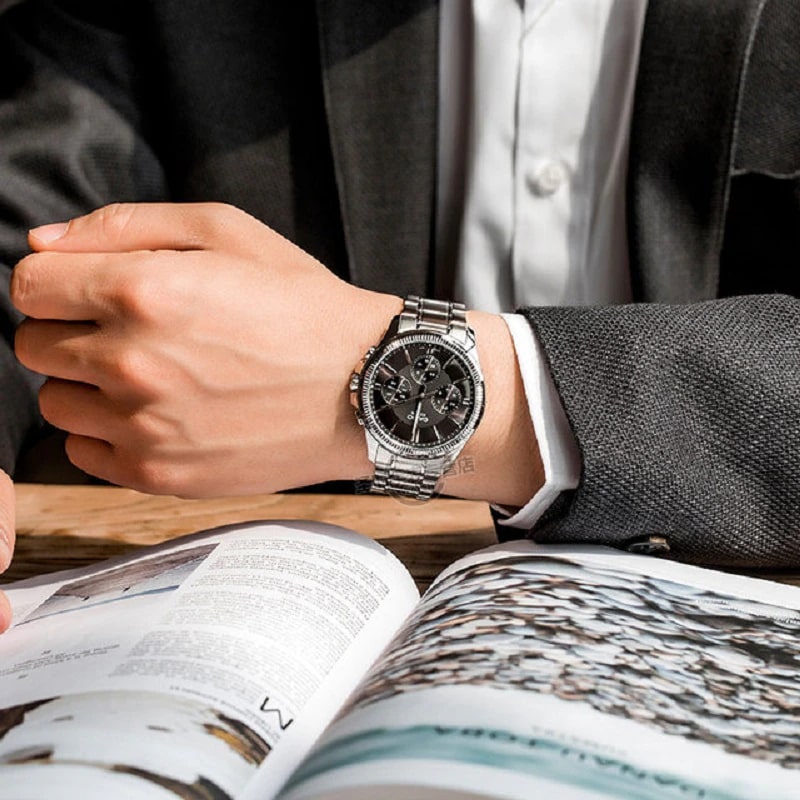 Orologio Casio MTP-1375D-1A  nero in acciaio