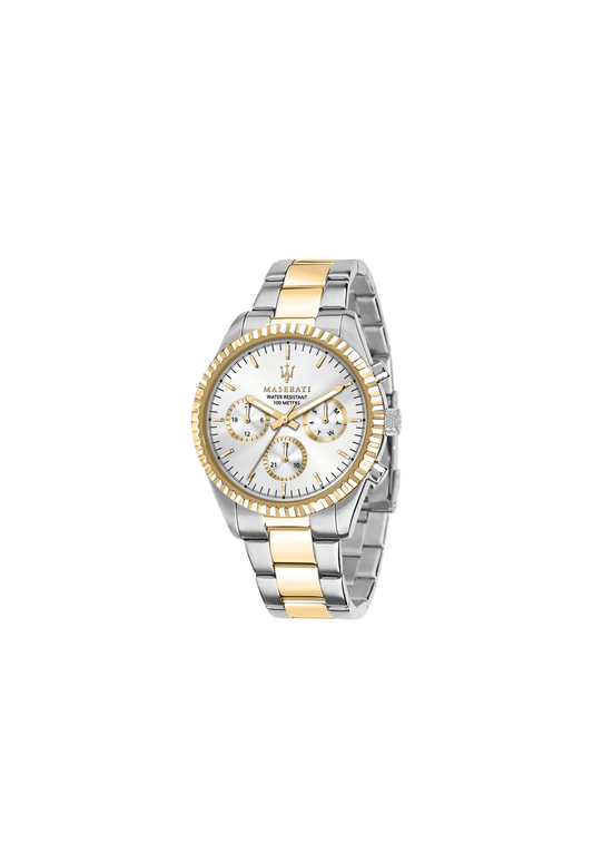 Maserati Competizione R8853100021 orologio multifunzione quarzo acciaio argento cassa 43 mm