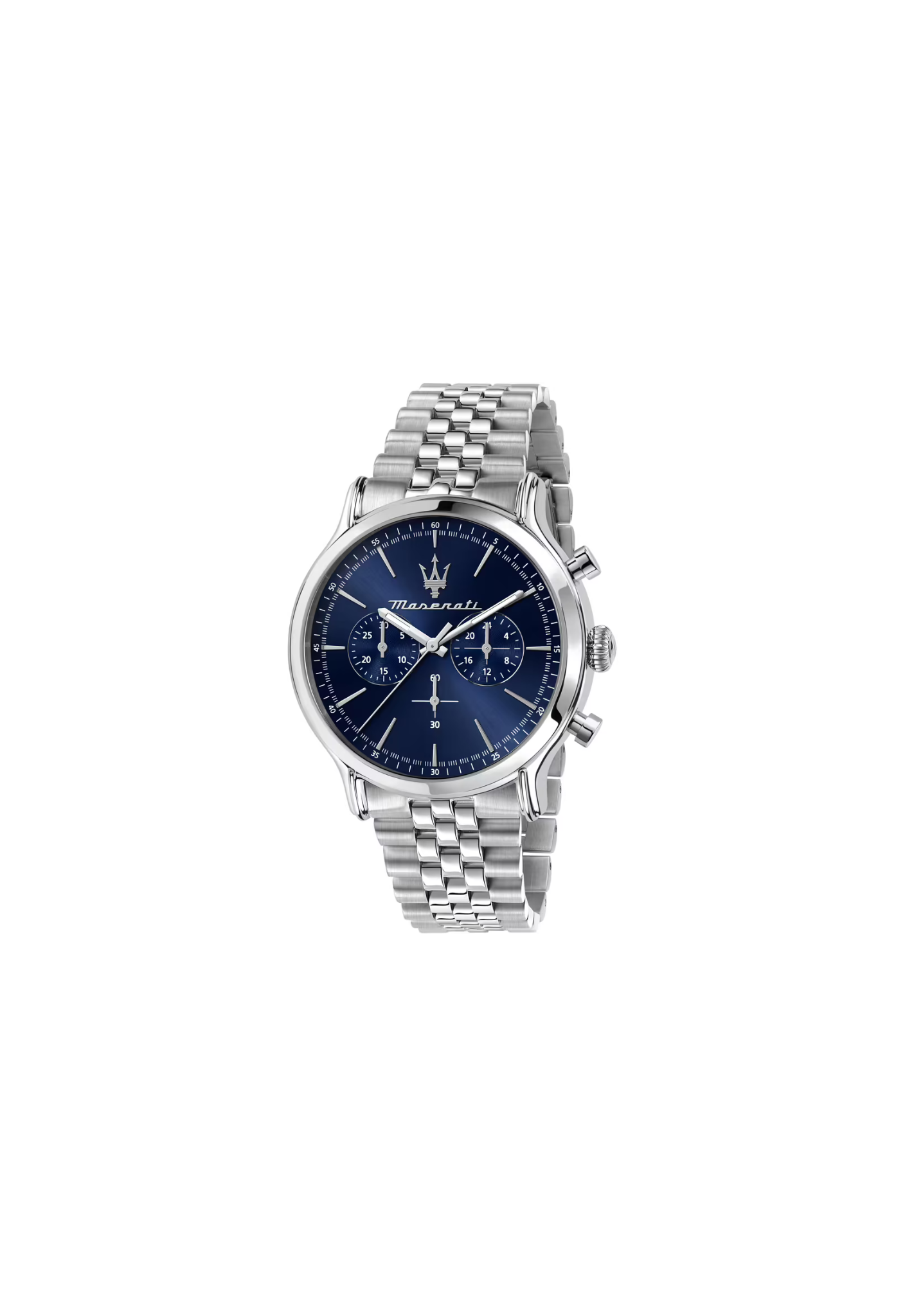 Orologio Maserati Epoca Cronografo Uomo Quarzo Silver 42mm acciaio con bracciale in metallo codice R8873618024