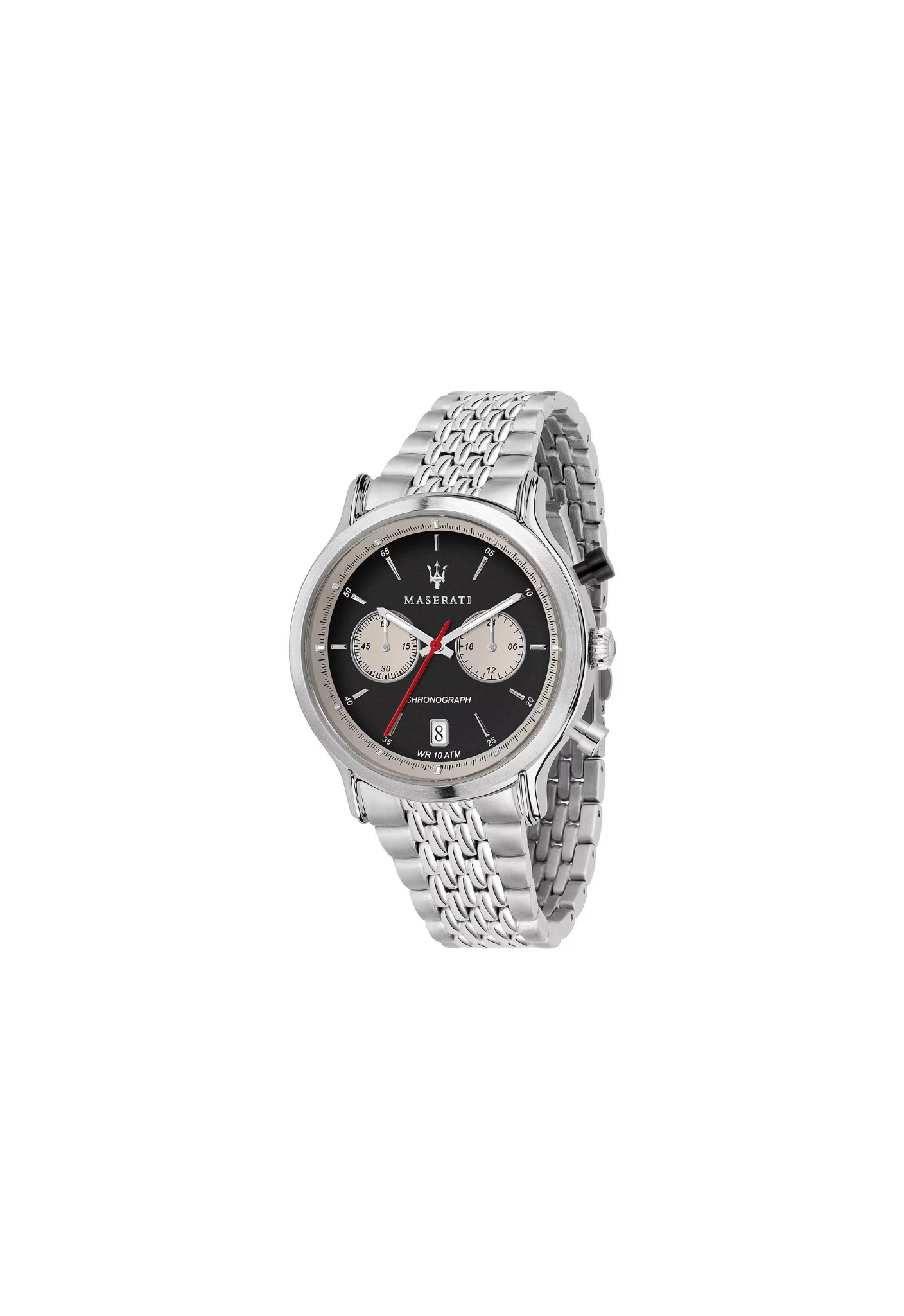 Maserati Legend cronografo uomo R8873638001 quadrante nero cassa acciaio 42 mm cinturino acciaio