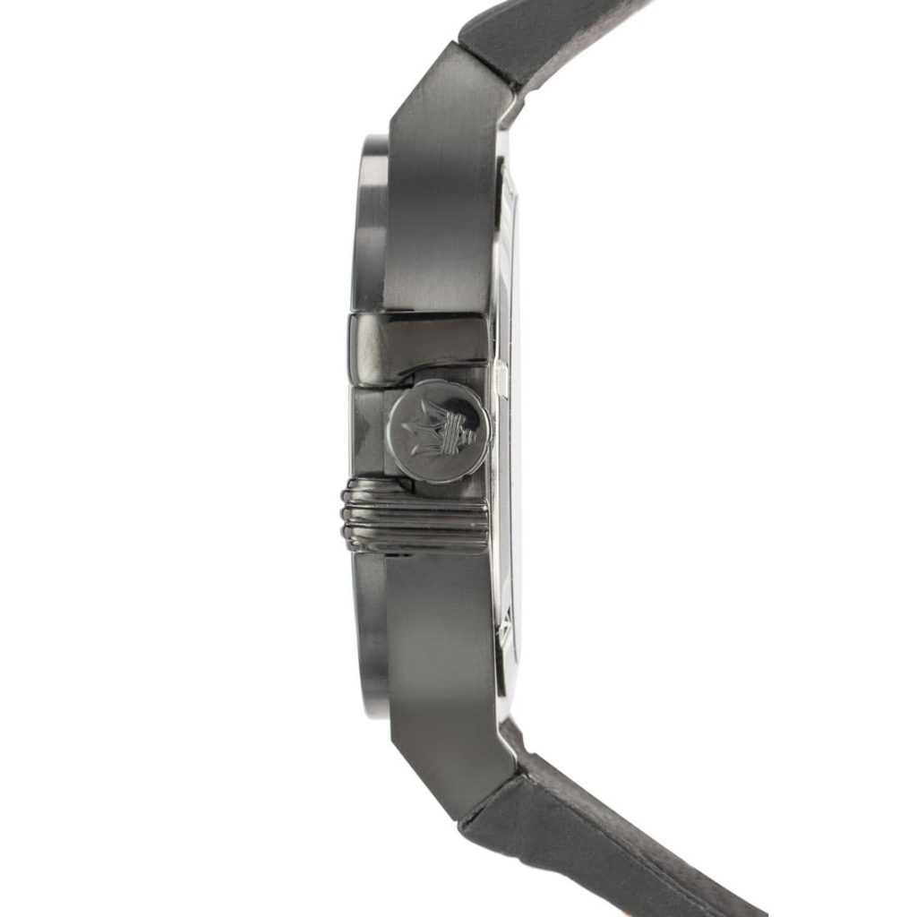 Maserati Potenza quarzo uomo R8851108010 quadrante nero cassa acciaio PVD 42 mm cinturino pelle nero