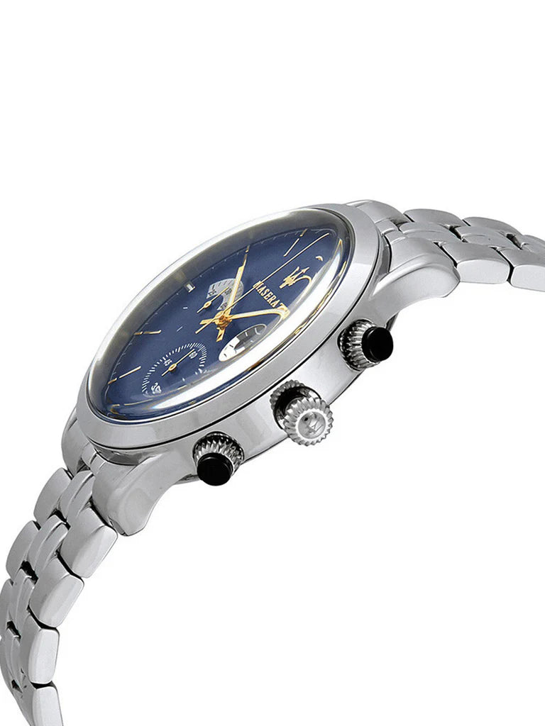 Maserati Ricordo R8873633001 orologio uomo cronografo quarzo quadrante blu 42 mm acciaio inox