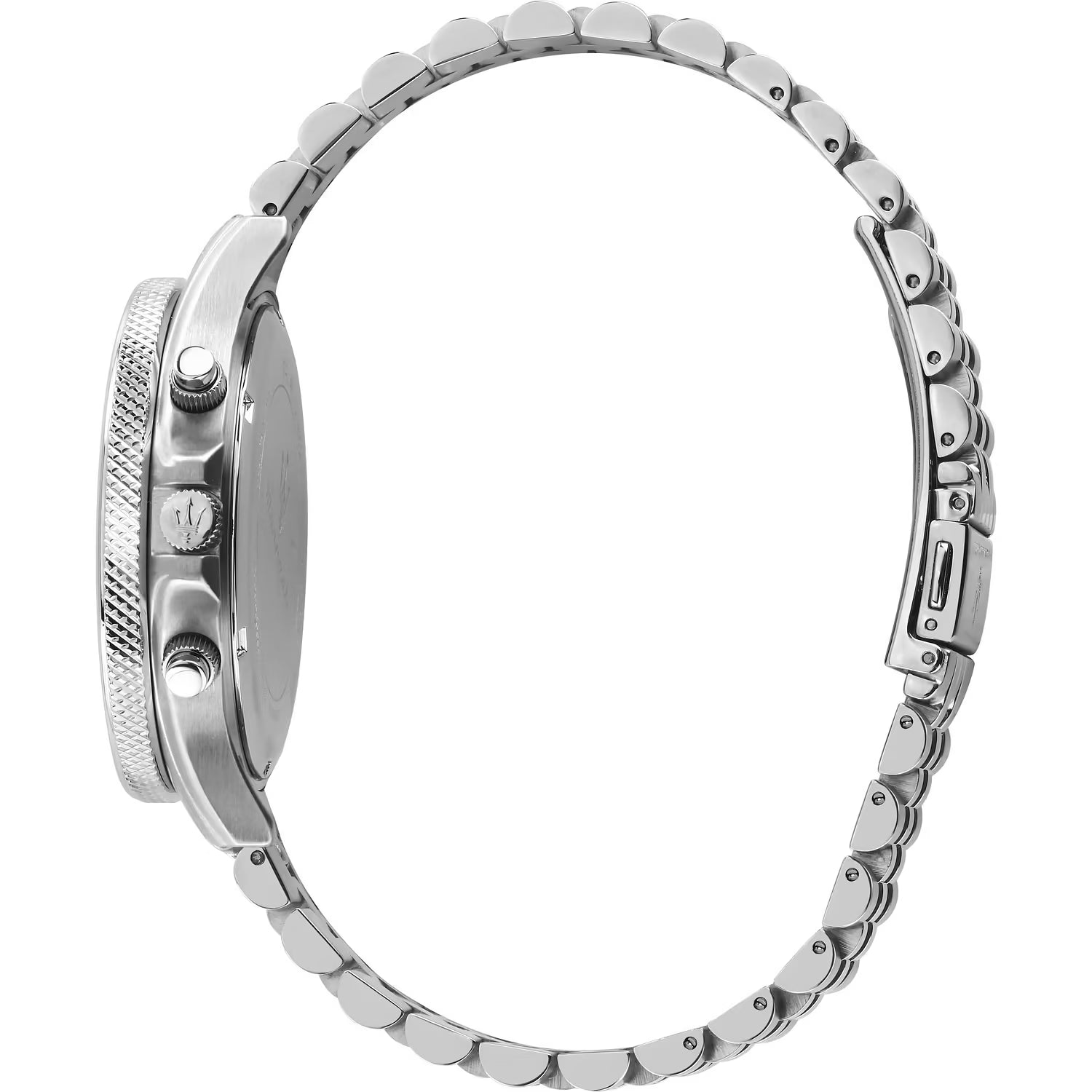 Maserati Sfida R8873640025 – Orologio cronografo uomo – Quarzo – Cassa acciaio Ø 44mm – Quadrante blu – Cinturino acciaio silver