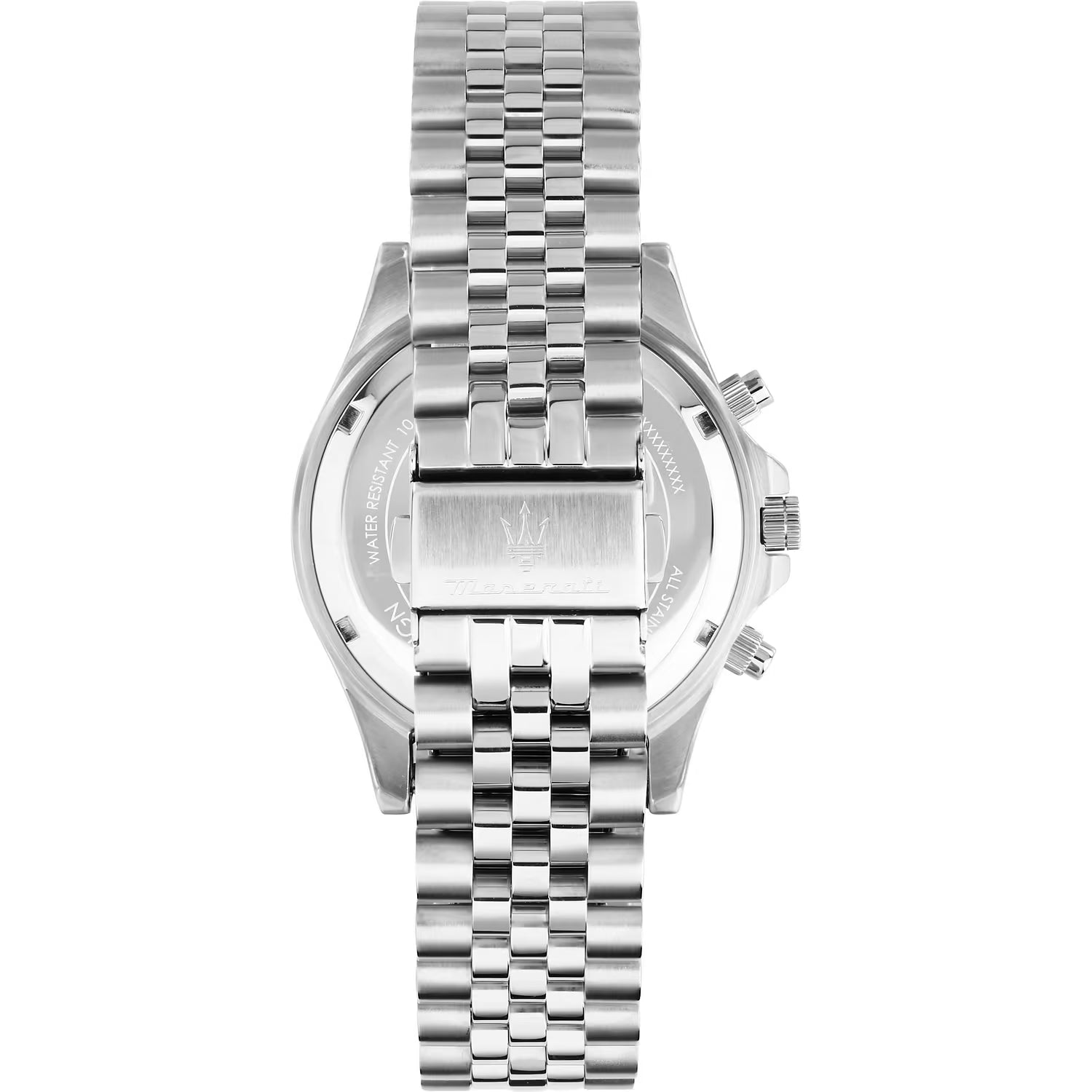 Maserati Sfida R8873640025 – Orologio cronografo uomo – Quarzo – Cassa acciaio Ø 44mm – Quadrante blu – Cinturino acciaio silver