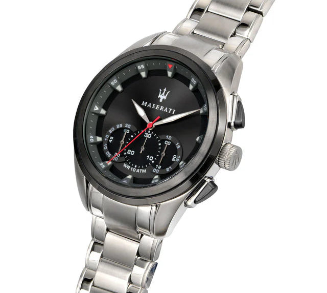 Maserati Traguardo cronografo uomo quarzo nero acciaio 45 mm R8873612015