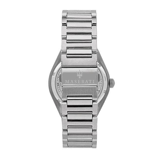 Maserati Triconic uomo quarzo R8853139002 cassa acciaio 40x45 mm cinturino argento