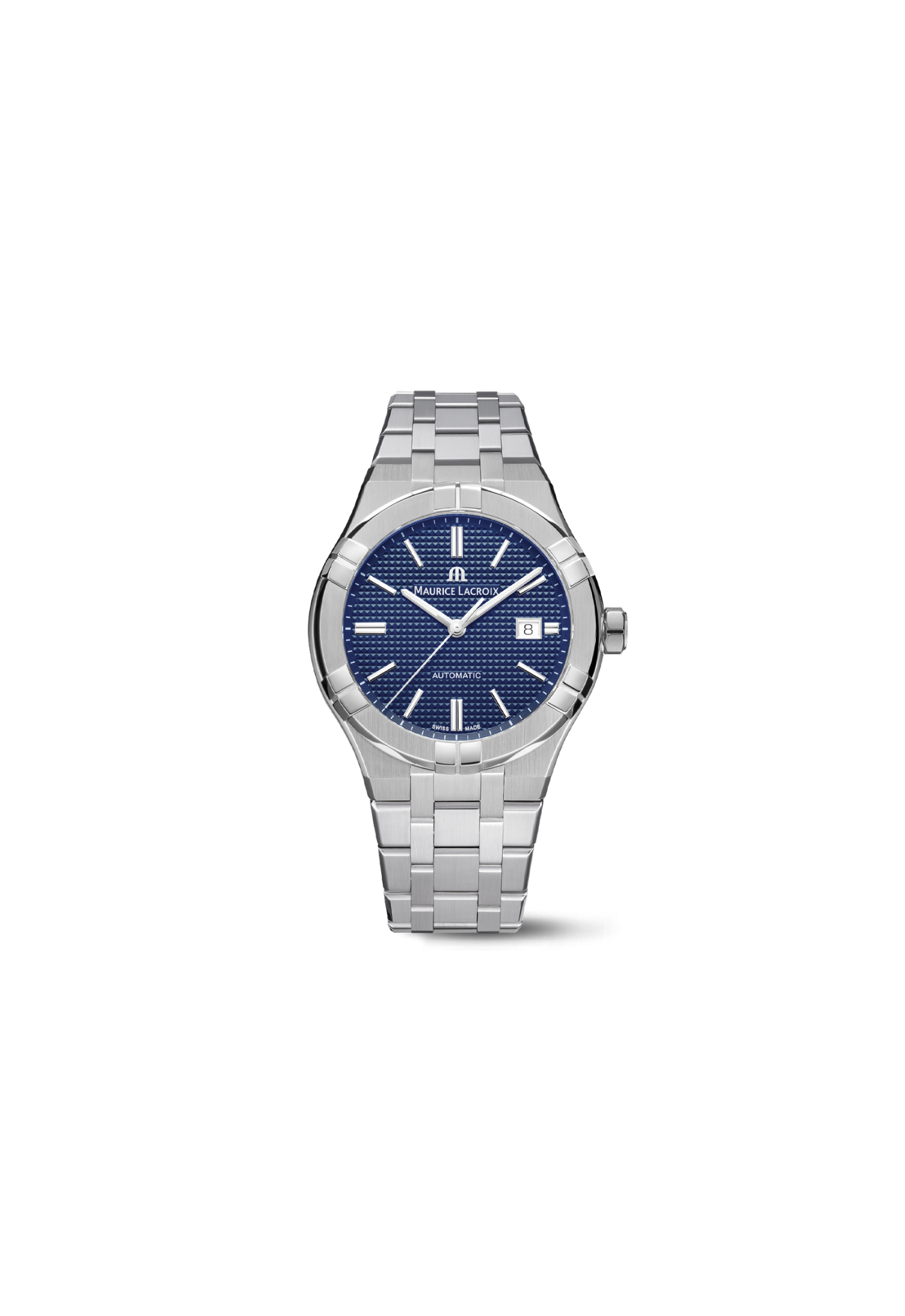 Maurice Lacroix AIKON Automatic Date 42mm quadrante blu acciaio automatico Swiss Made AI6008-SS002-330-1.