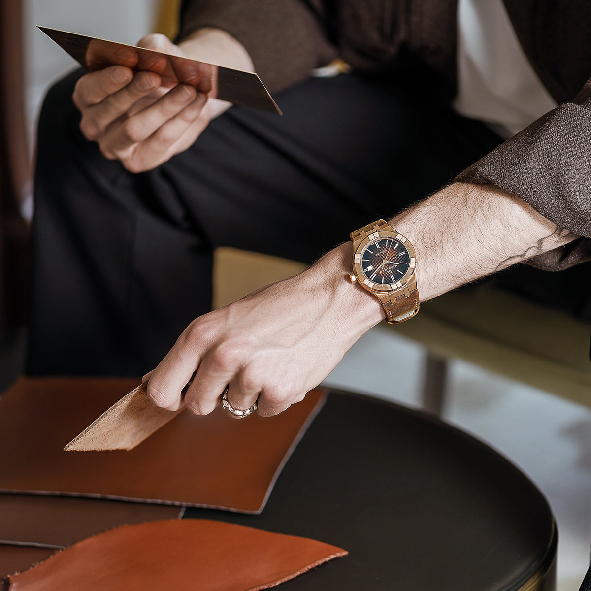 Maurice Lacroix Aikon Automatic Bronze 42 mm AI6008-BRZ01-730-3 orologio Swiss Made bronzo marrone automatico datario