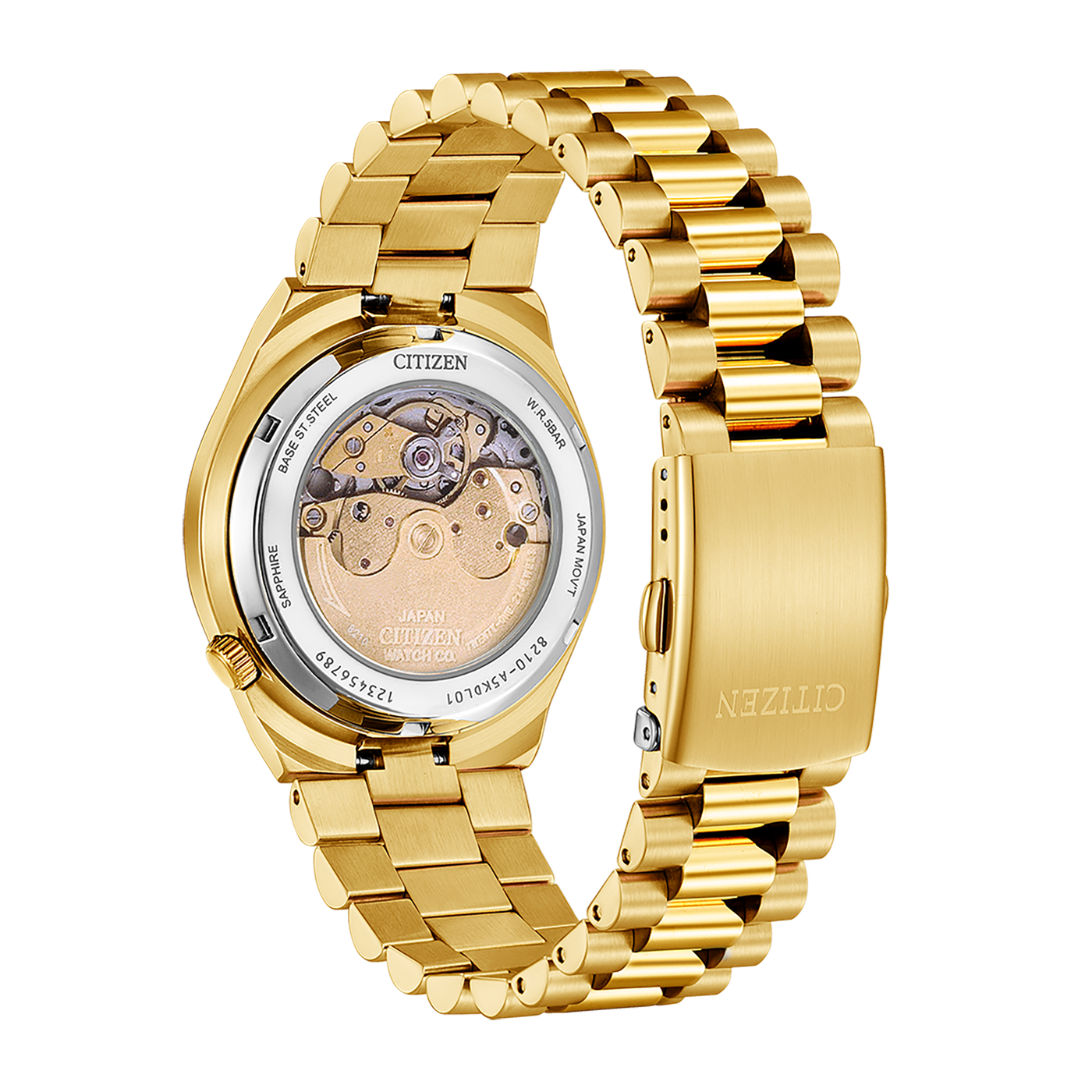 Citizen TSUYOSA Automatic 8210 Red Dial – Gold Men’s Mechanical Watch – Cod. NJ0154-80X