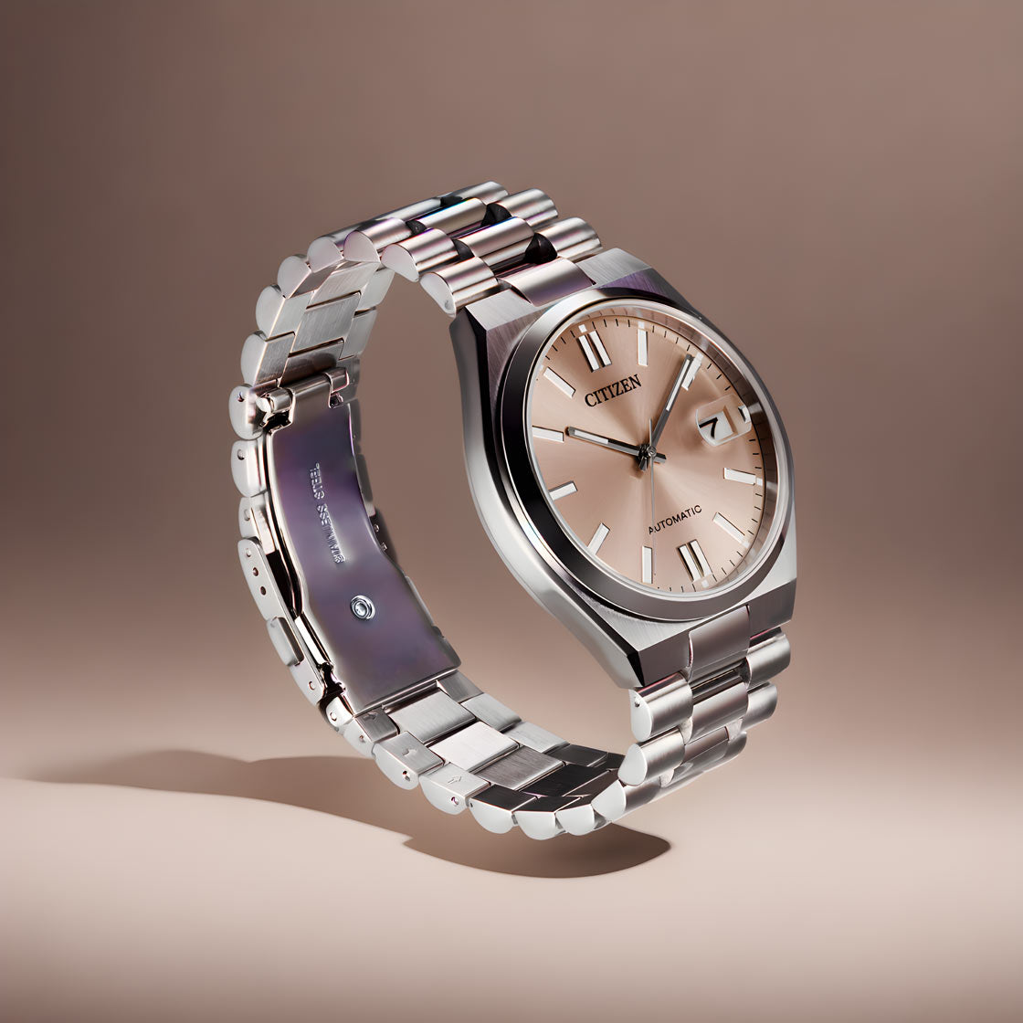 Citizen TSUYOSA Automatic 8210 Warm Sand Dial – Orologio Meccanico Uomo Acciaio – Cod. NJ0158-89Y
