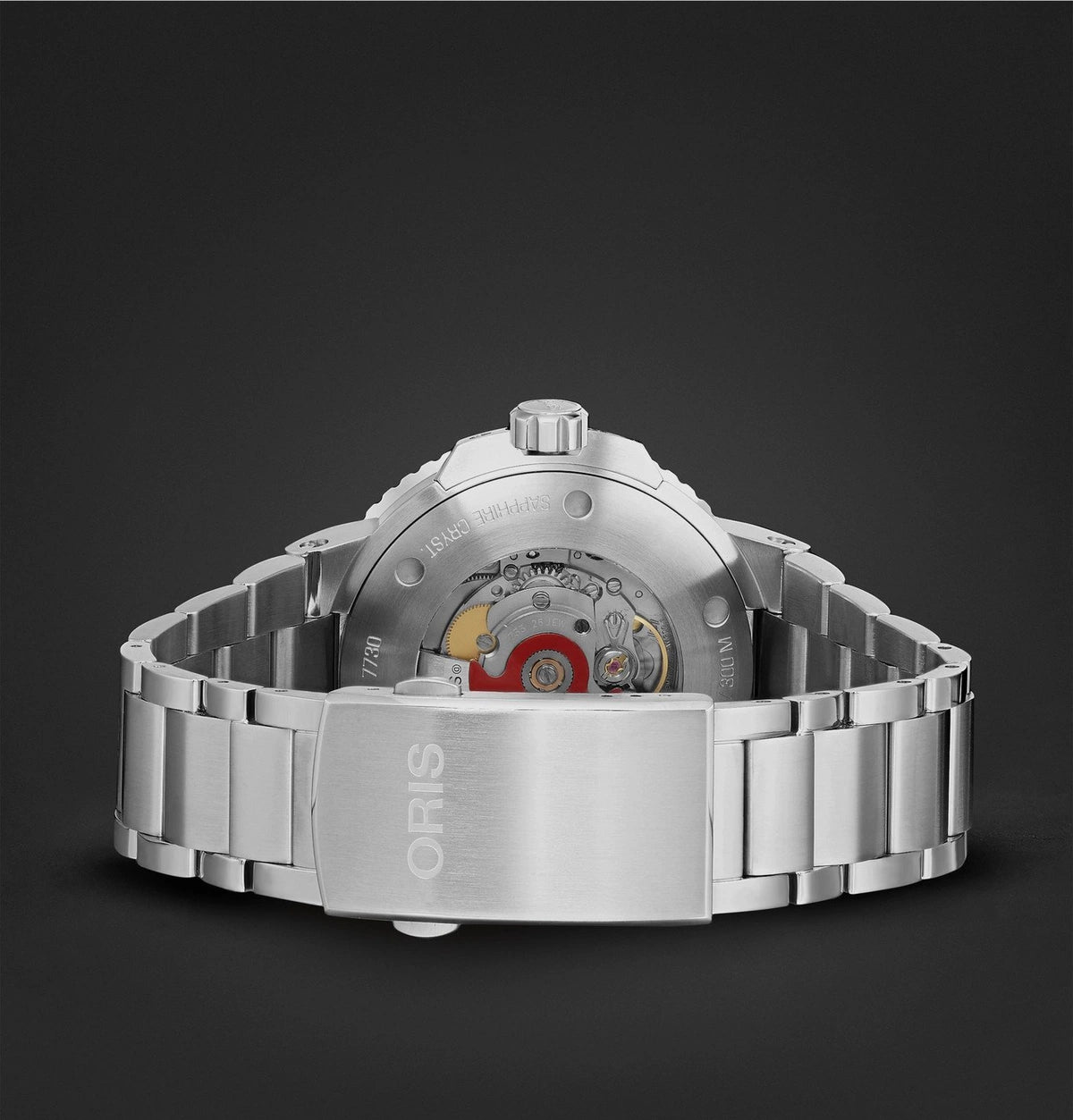 Oris Aquis Date Automatic Swiss Made Nero/Giallo 43.5mm – 01 733 7730 4159-07 8 24 05PEB orologio uomo acciaio quadrante nero indici giallo scuro zaffiro movimento automatico