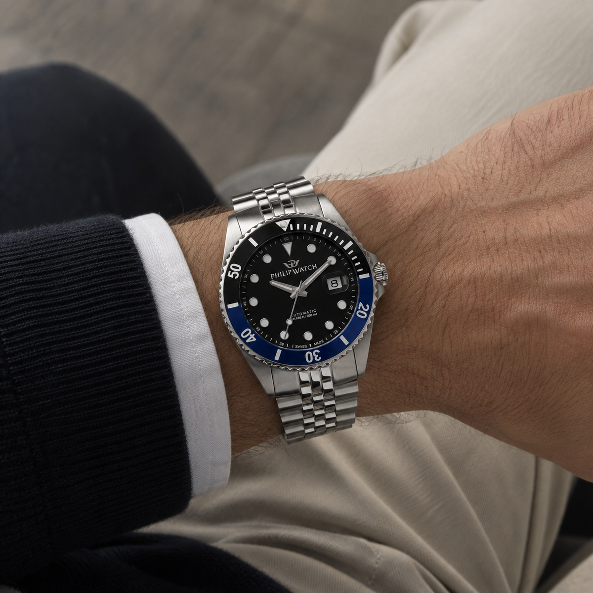 Philip Watch Caribe Diving R8223597037 Orologio Automatico Uomo
