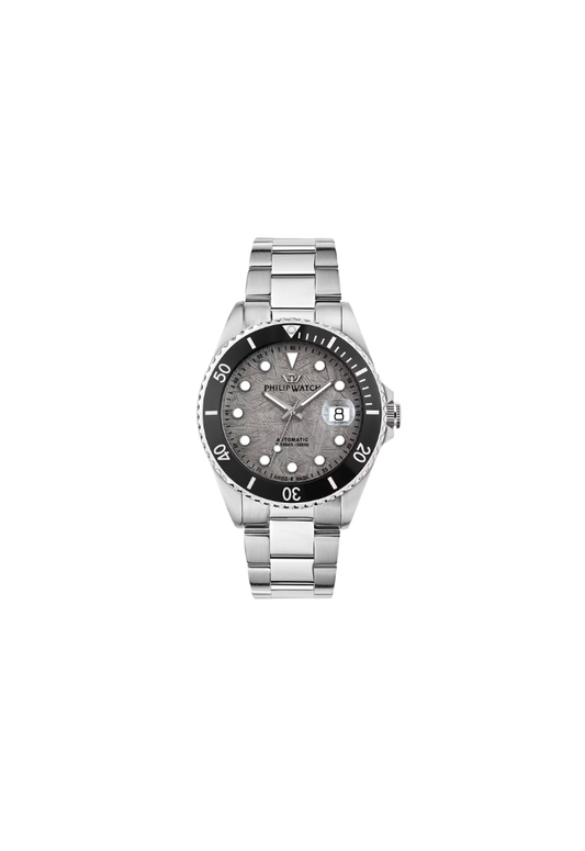 Philip Watch Caribe Diving Automatico Swiss Made Silver 42mm R8223597119 orologio uomo acciaio vetro zaffiro